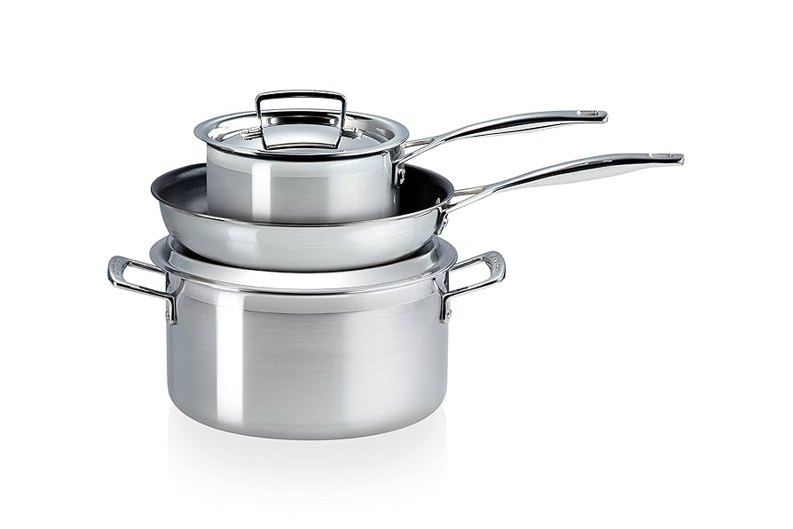 LE CREUSET 3個セット Amazon.com: Le Creuset 3-Piece cookware Set Made of 3-ply