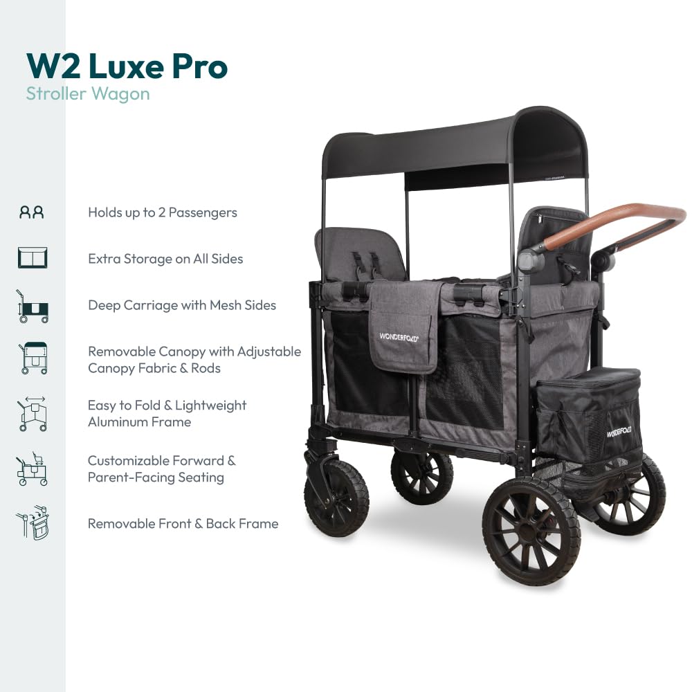 Amazon.com : WonderFold W2 Luxe Pro Stroller Wagon - Collapsible
