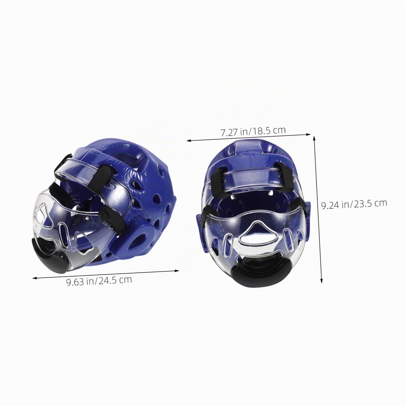 GANAZONO Casco Taekwondo para Niños con Protección Facial Completa y Ventilación Transpirable, Arnés Ajustable Adecuado para Entrenamiento y Competición Segura