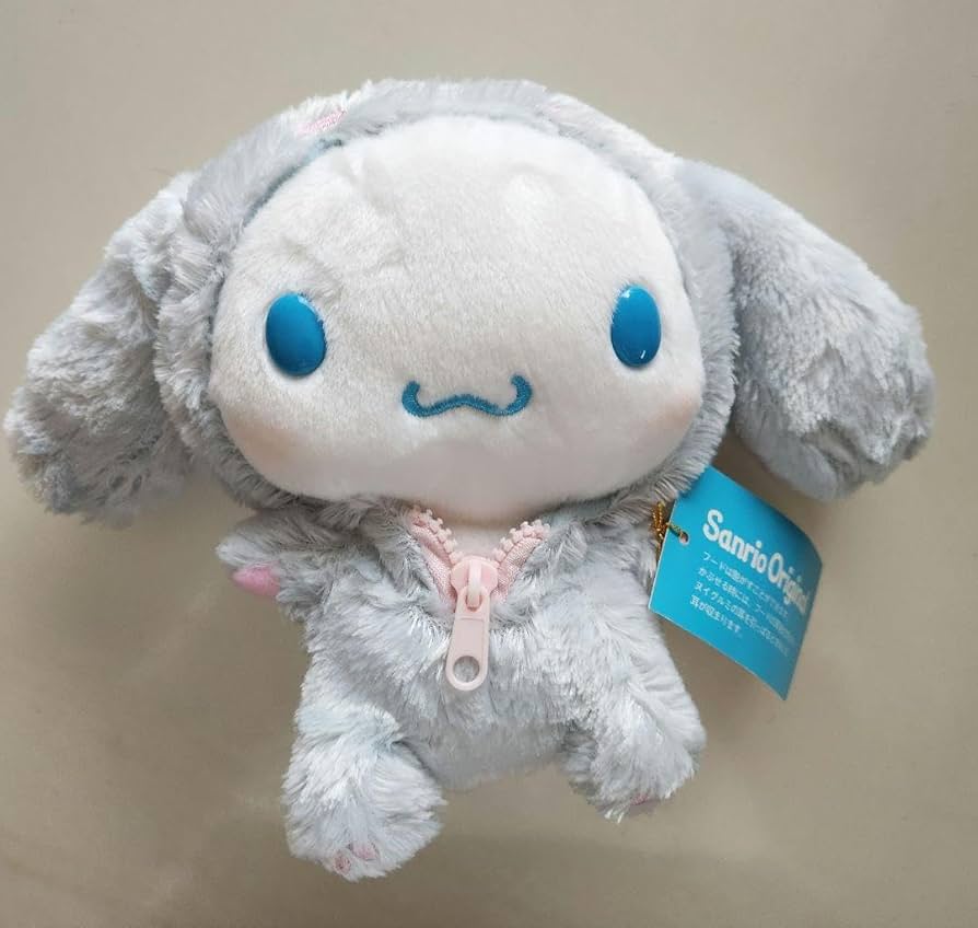 2005年発売　サンリオ　シナモロール　シナモン　フードが脱げる　ぬいぐるみ サンリオ レトロ シナモロール 2005年 ぬいぐるみ - メルカリ