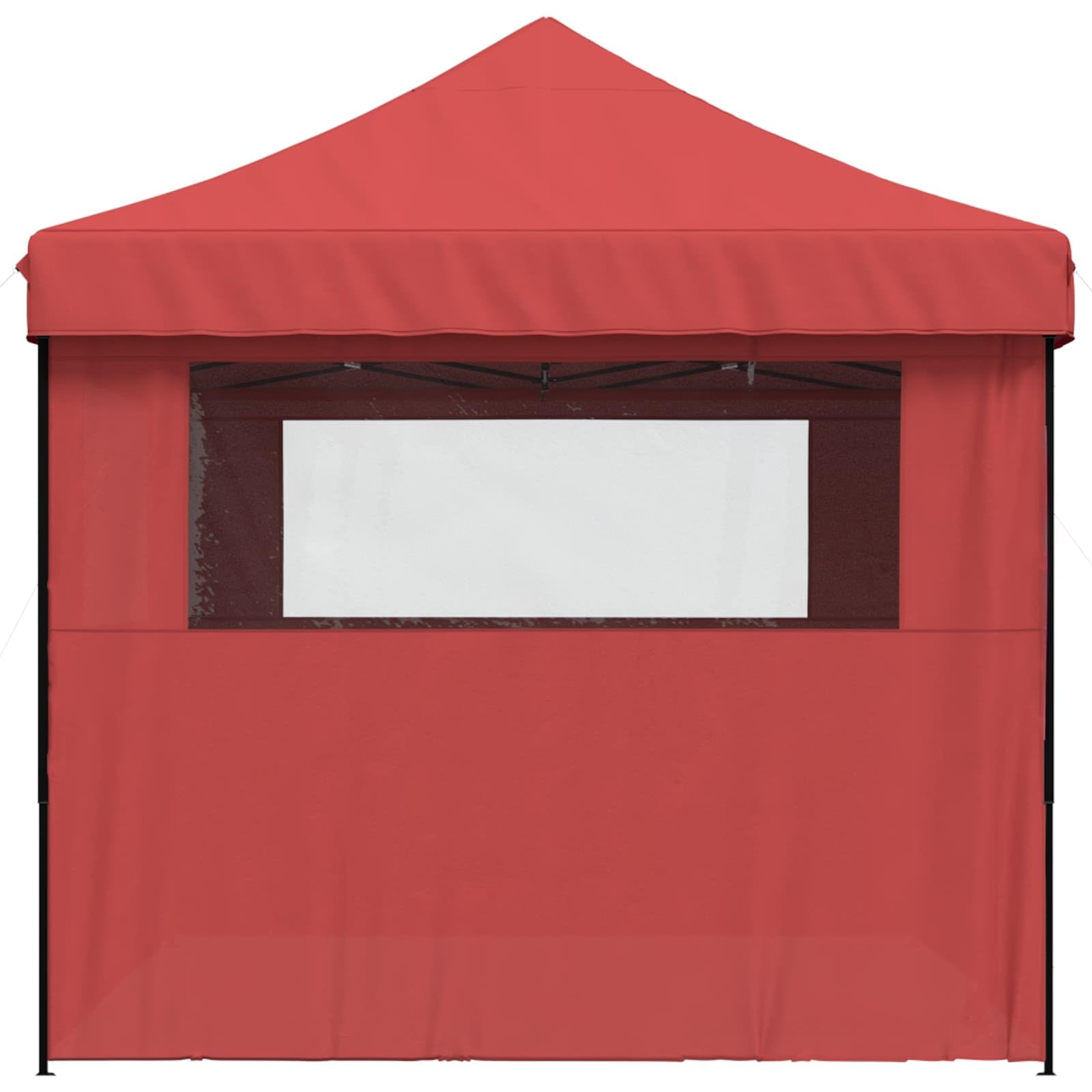 Składany namiot imprezowy typu pop-up, 440 x 292 x 315 cm, namiot ogrodowy z 4 częściami bocznymi, pawilon na wesela i imprezy, burgundowy