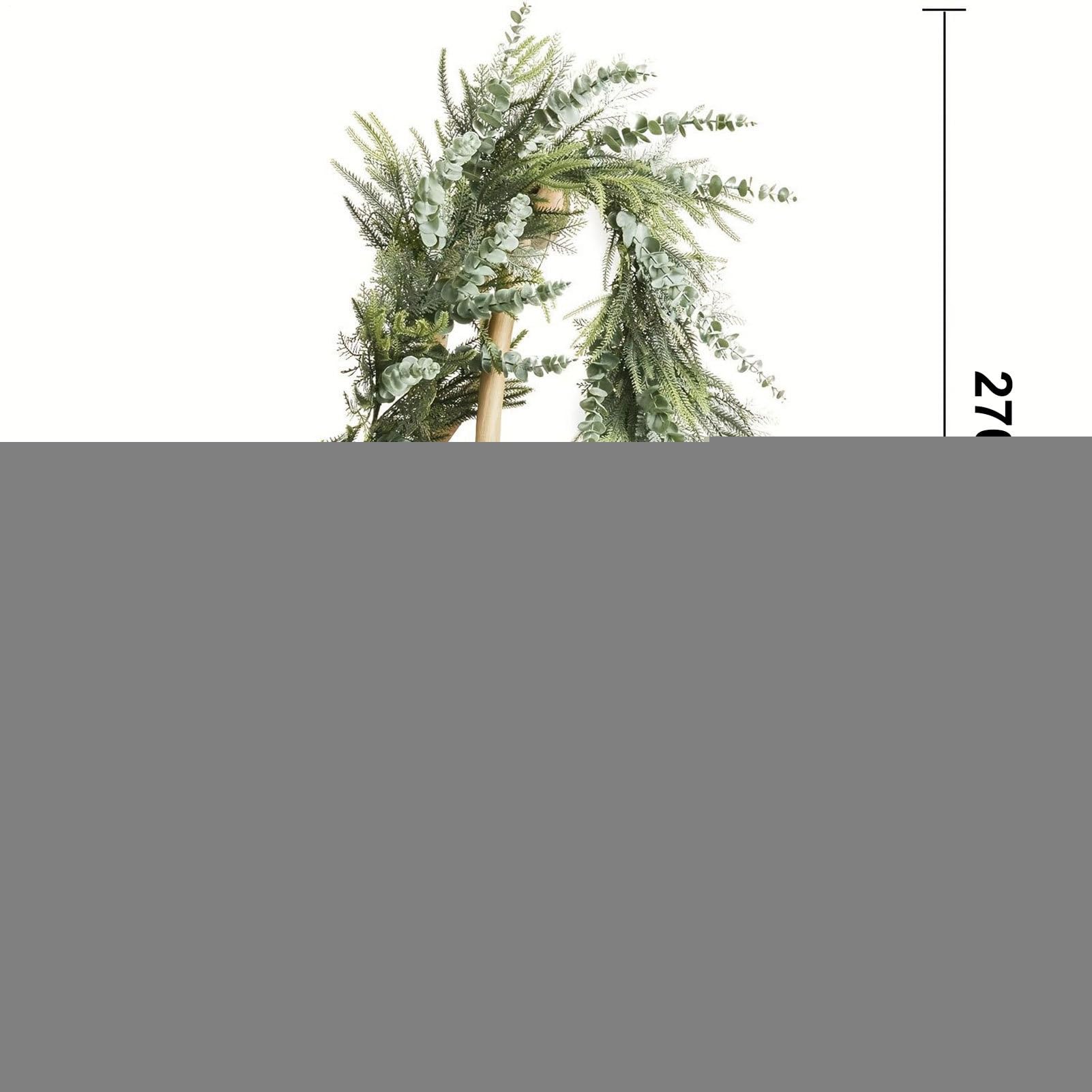 Guirnalda De Pino Artificial Realista, Suave Y Gruesa, Verde Invernal
