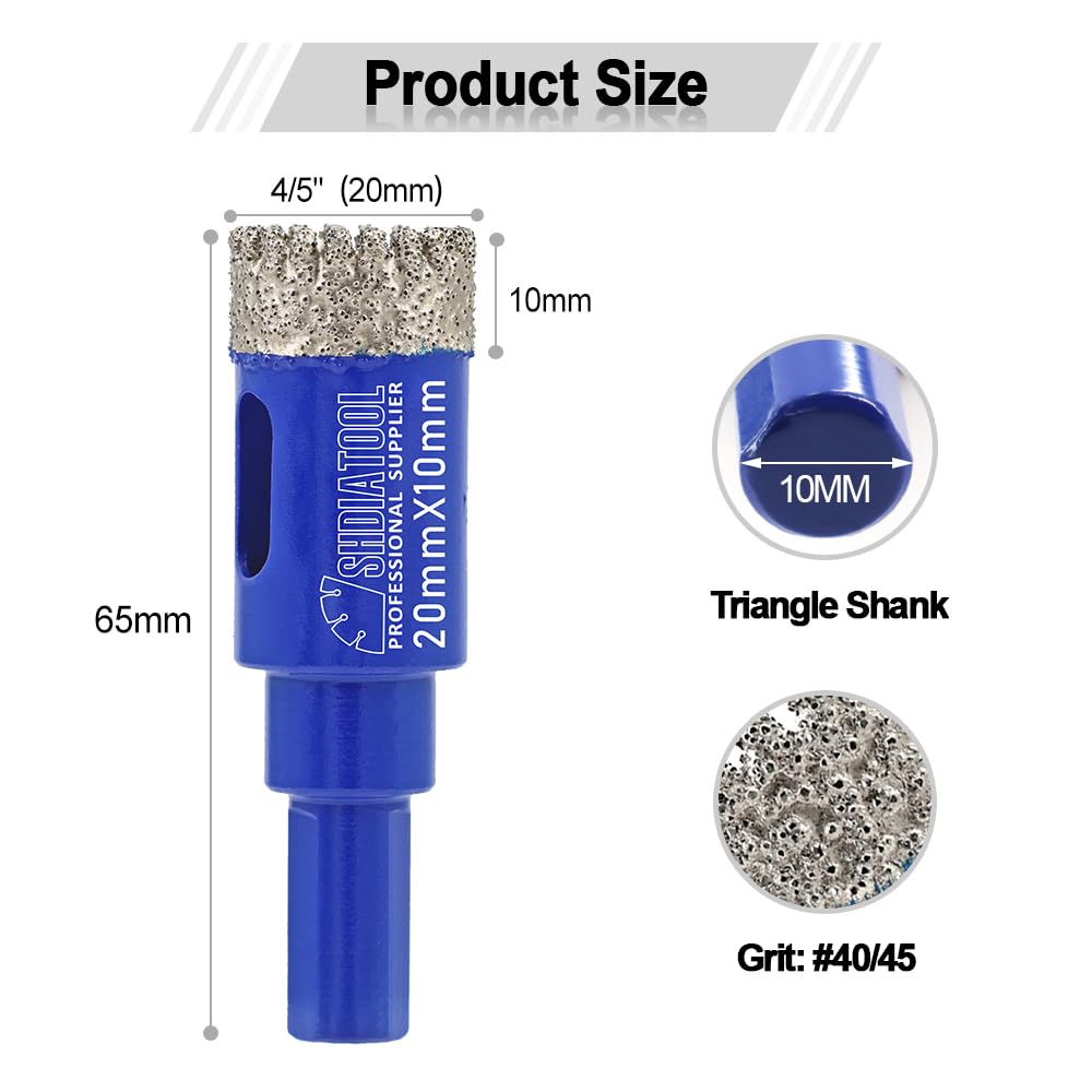 Brocas De Diamante 7 Piezas Sierra Perforadora De Diamante 20/27