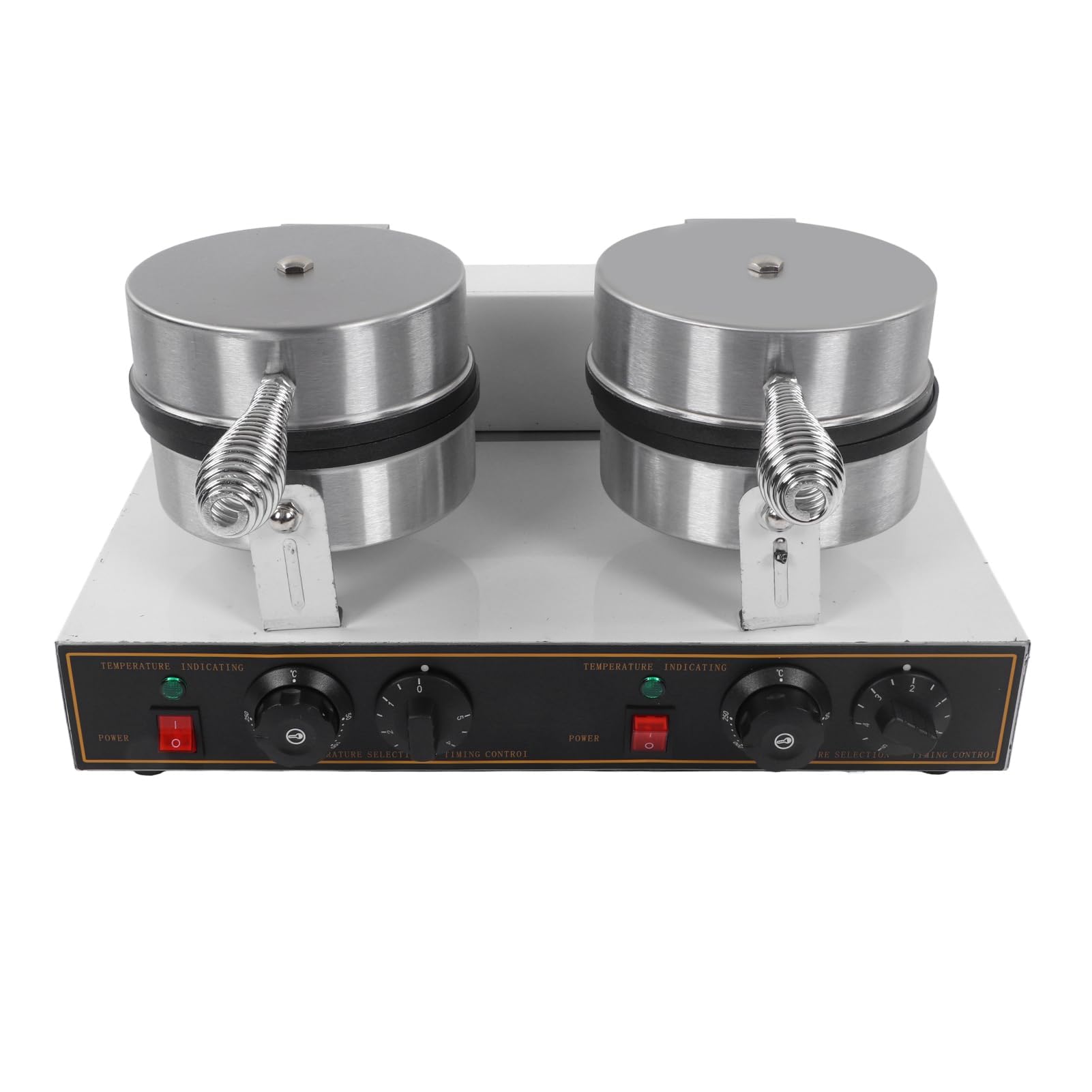 Gaufrier Double Professionnel 2400W, Chauffage Rapide, Revêtement Antiadhésif, Poignée Isolée, Prise UE 220V