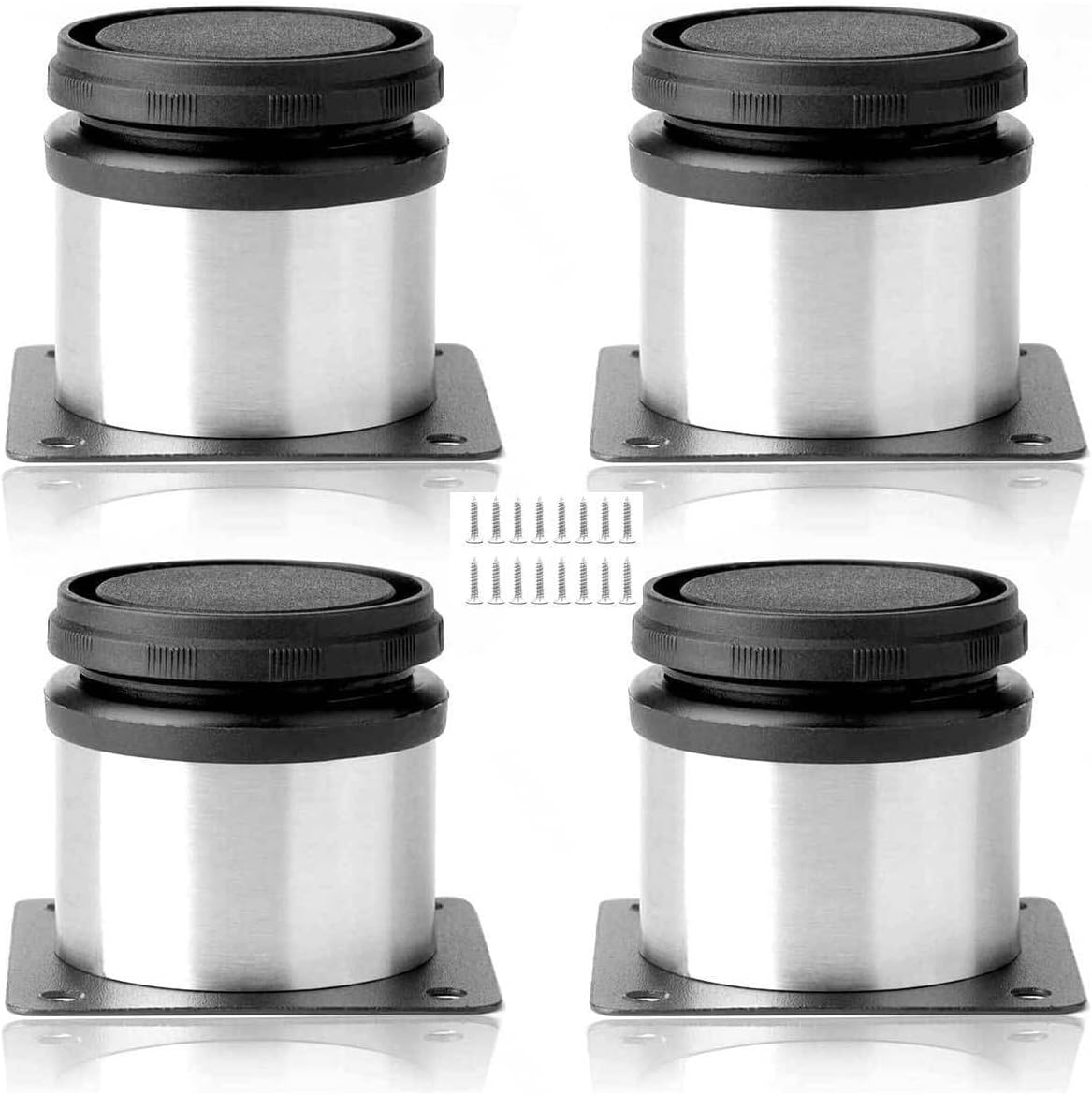 Furniture Legs 4 Pieces Table Adjustable Feet Feet for Furniture for Furniture, Kitchen, Desk, Table Legs, Furniture Legs,400mm(15.74in) ()