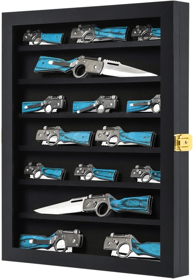 Grintus Pocket Knife Display Case Knife Collection Display