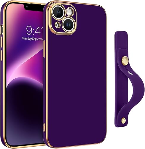 Miniatura 10 de VENINGO Funda para iPhone 14, iPhone 14, TPU suave de ajuste delgado, con pulsera ajustable, resistente a los arañazos, a prueba de golpes, funda