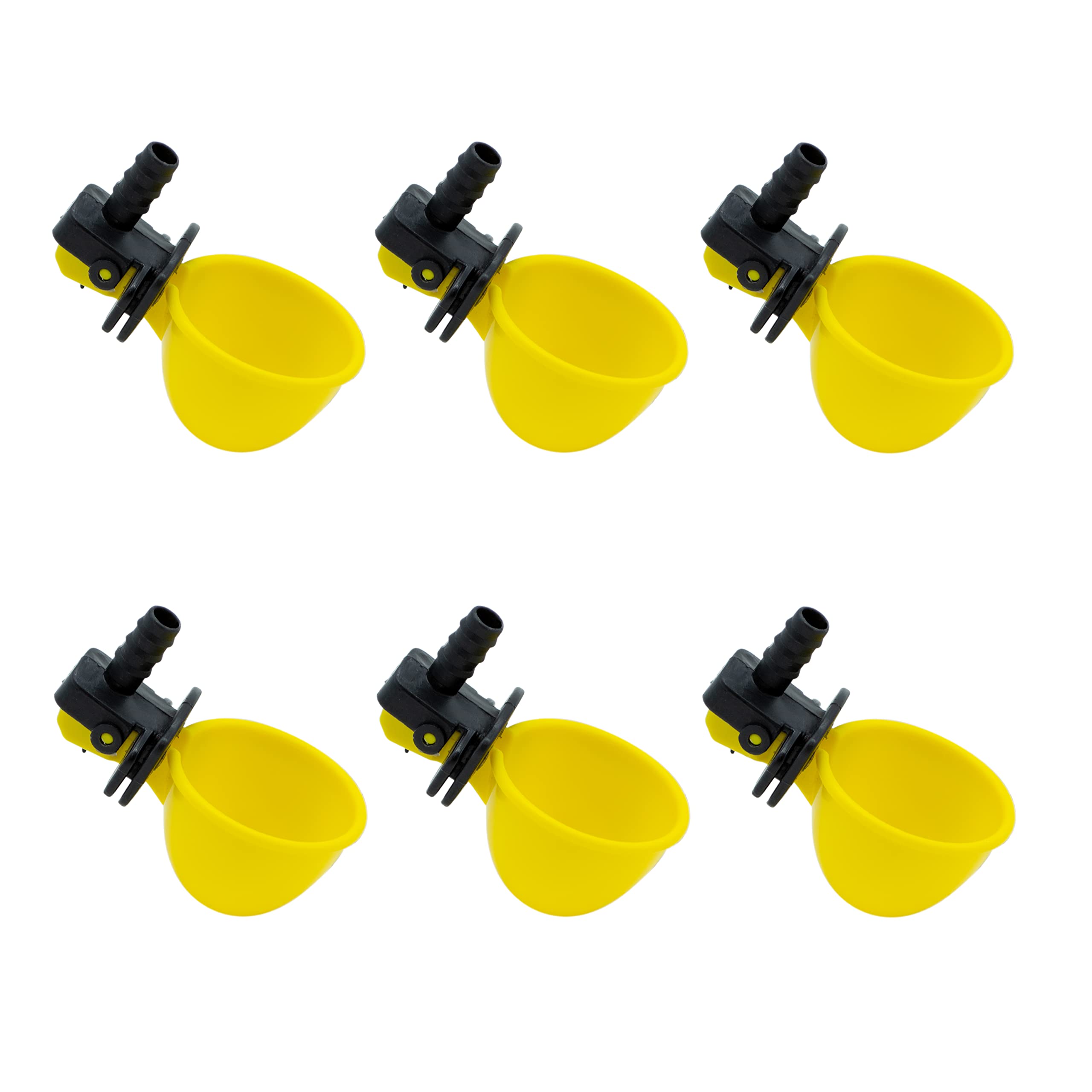 Bebederos Basculantes Tamaño Pequeño - Pack de 6 Bebederos Automáticos para Aves de Corral Otros Animales - Agua Siempre Limpia para Tus Mascotas