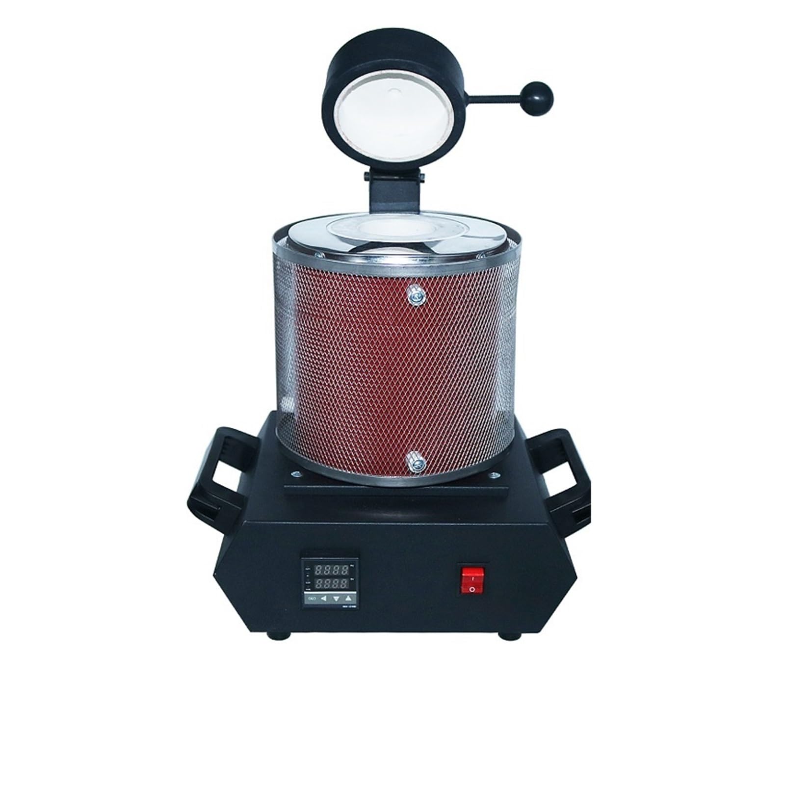 Jckjwl Red 3Kg Digital Gold Melting Furnace Machine Heating Capacity 2100W Refining Precious Metal Silver Jewelry Casting Tool Versatile Applications(Red)