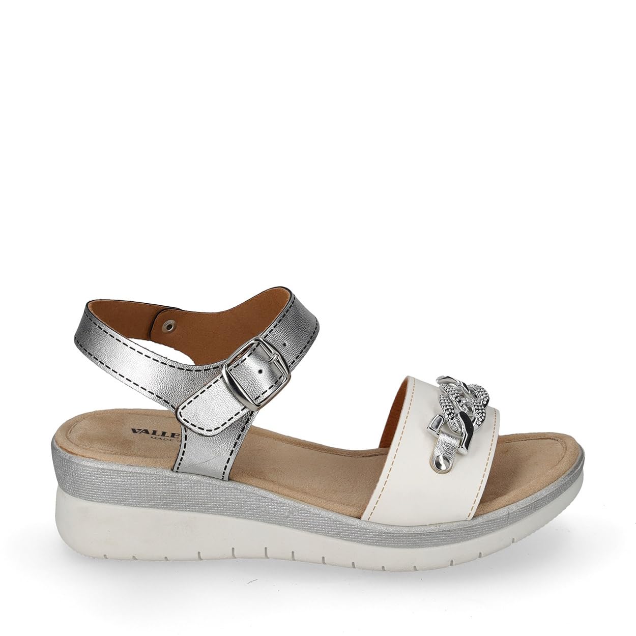 Valleverde Sandali Donna 52103 Pelle Bianco o Oro
