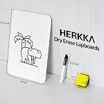 Dry Erase Lapboards, HERKKA 32 Pack Double Sided Dry Erase Lap Boards 9 x 12.5 Inch, 32 Markers, 32 Erasers, Small Dry Erase Boards for Students Classroom Teacher Supplies