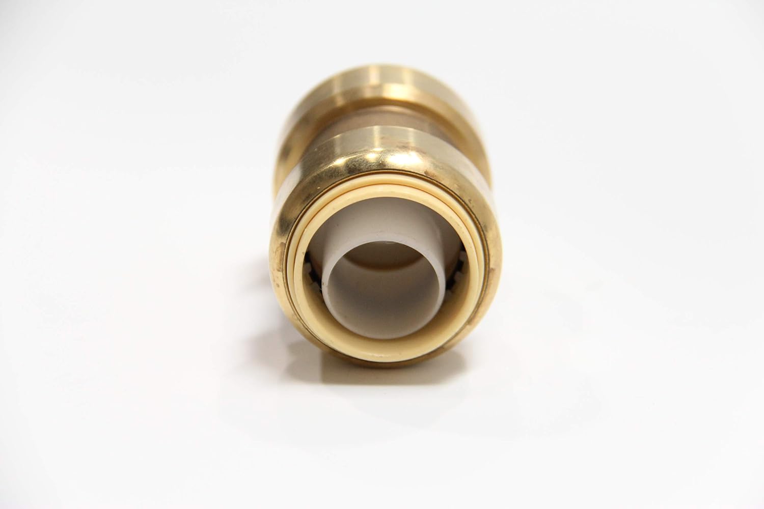 (Pack of 10) EFIELD Push Fit 3/4" x 1/2" Reducing Coupling for Copper, Pex, CPVC with 2 Disconnect Clips,(PF017)