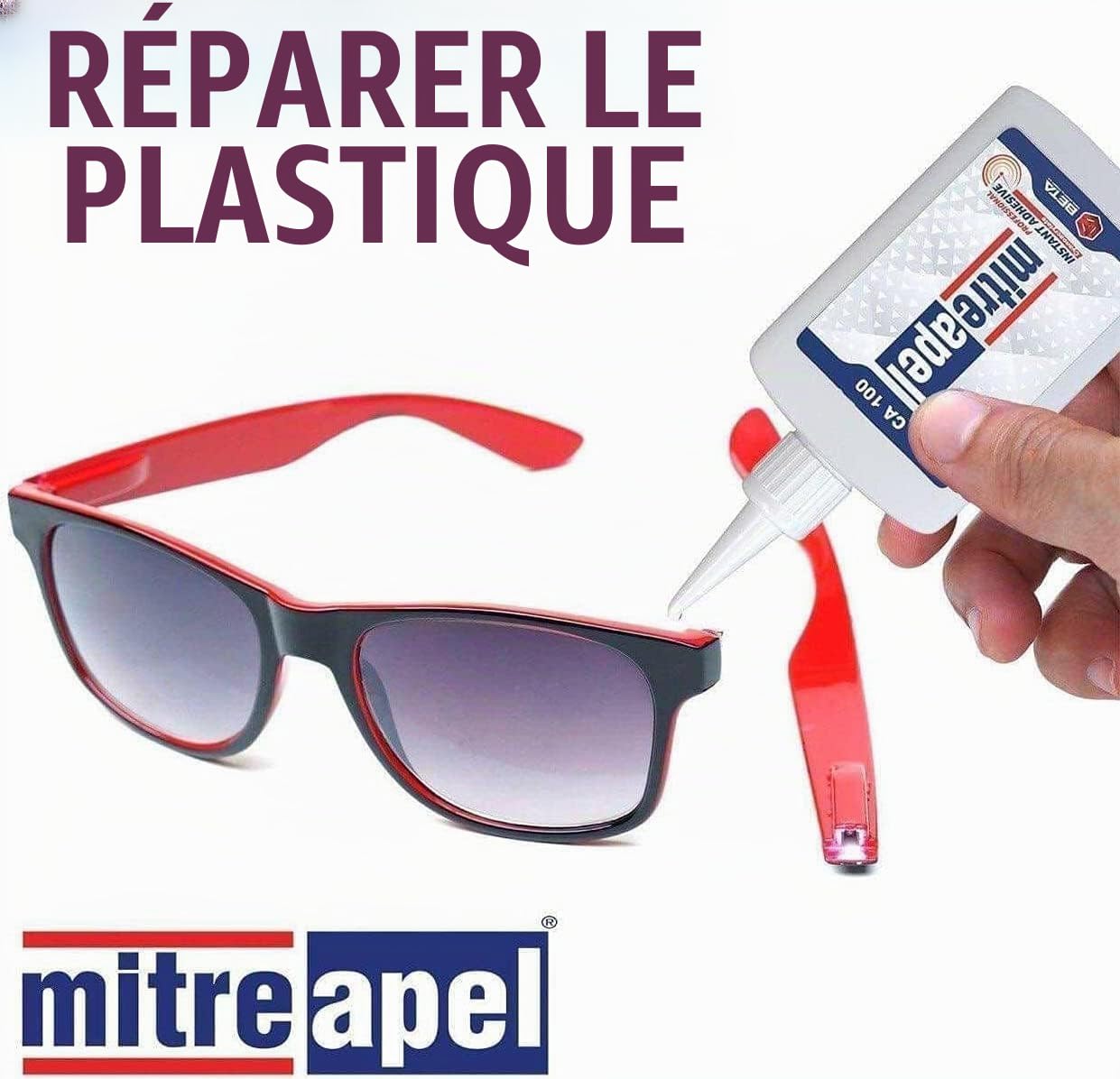 MITREAPEL Colle Super Ca (3x100 gr) Avec Activateur D'Adhésif En Aérosol (3x400 ml) - Colle Cyanoacrylate Pour L'Artisanat Et La Construction