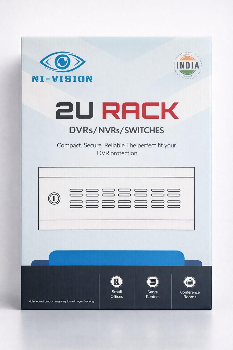 NIVISION CCTV/Server Rack 2U CCTV/DVR/NVR Cabinet Box/DVR Rack Wall Mount with Lock/Network Rack/Server Rack (Grey) ECO Model-image-26