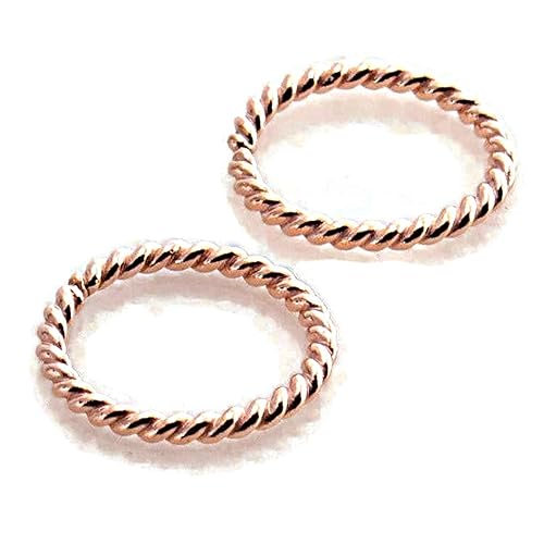 Miniatura 4 de 6mm 20 GA Extra Small Hoop Piercing Twisted Gold Filled 20 GA Septum Huggie Cartilage Nose Tragus Earrings (6mm  20 GA, 14K Yellow Gold Filled