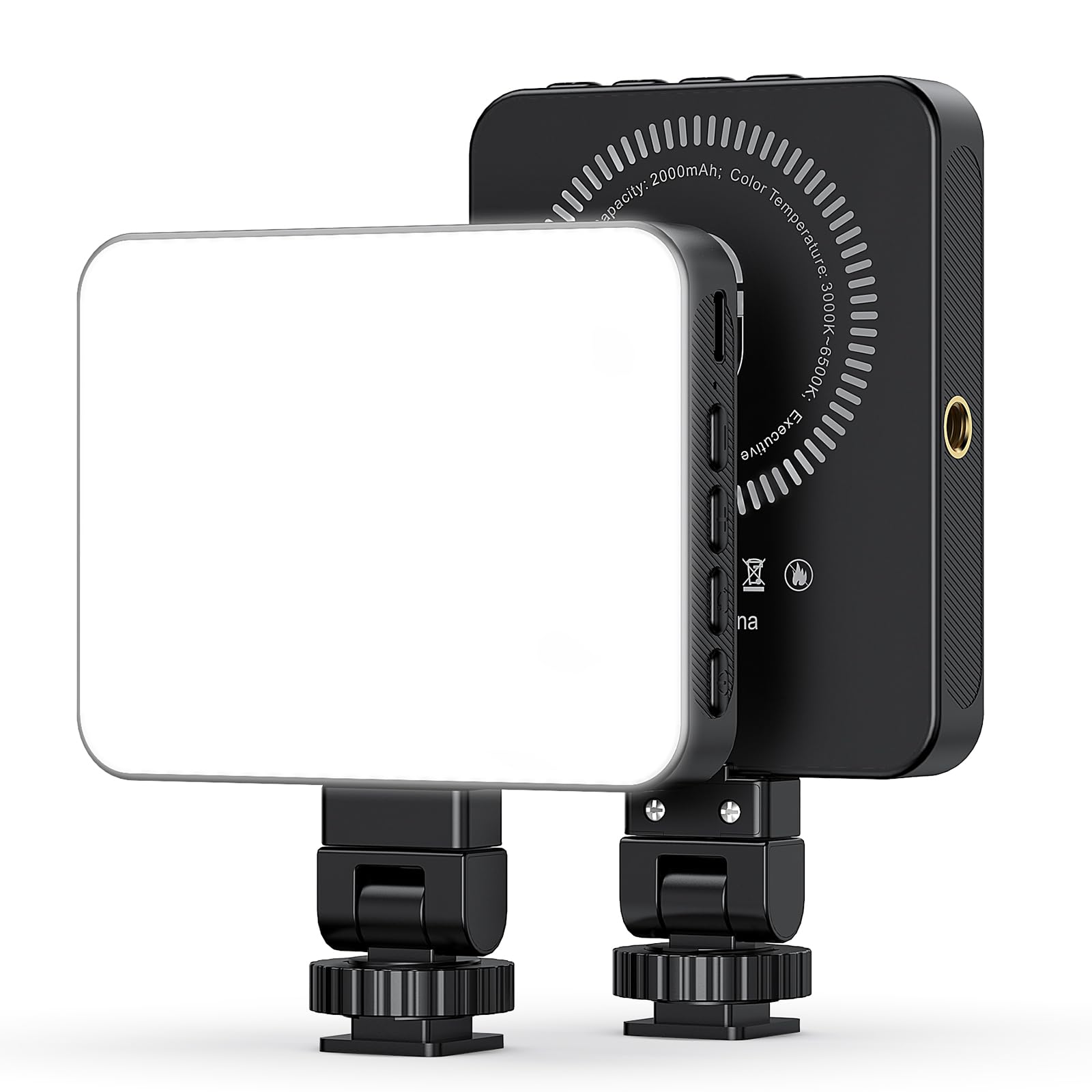 VRIG Magnetic Selfie Light for Phone & Cameras - Rechargeable LED Video Light with Cold Shoe & 1/4