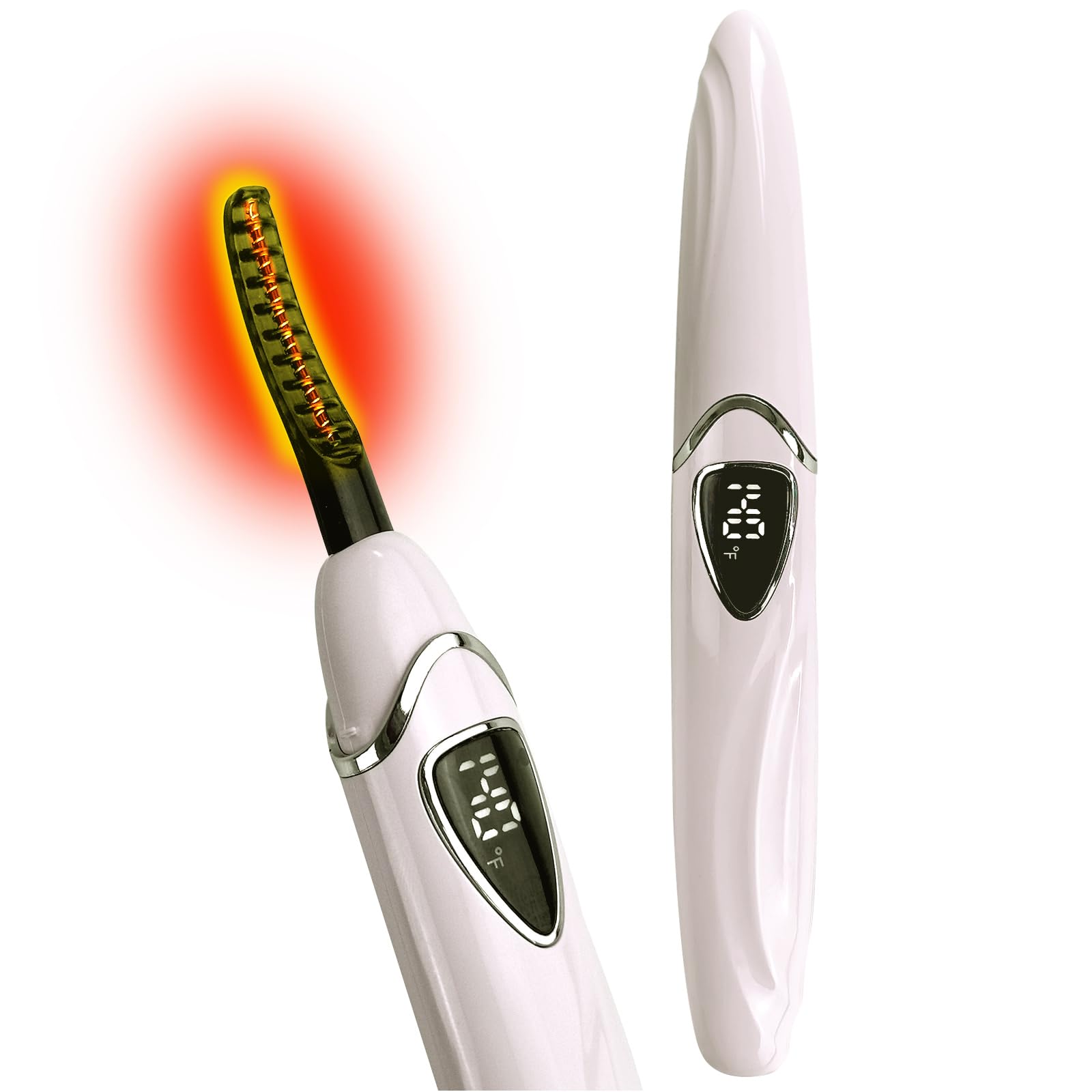 Tehoi S600 Beheizte Wimpernzange – Genaue Temperatursteuerung, intelligente automatische Abschaltung für natürliches Make-up und langanhaltende Locken (Purple+Gold)