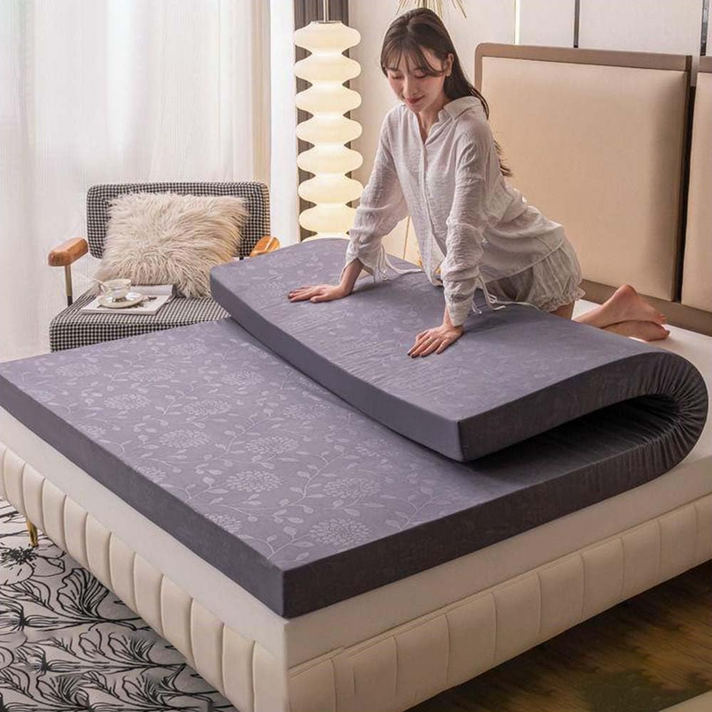 Fancial 2" Gel Memory Foam Mattress Top Ventilated Soft