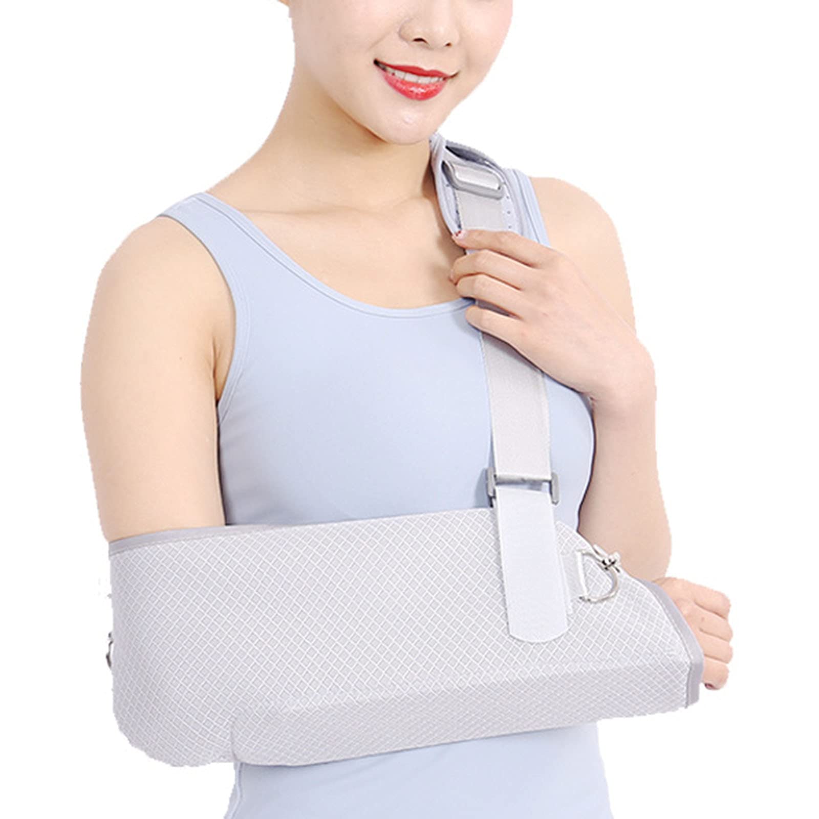 Imbracatura per Il Braccio, Imbracatura per Il Supporto del Braccio, Immobilizzatore per La Spalla, Rete Traspirante Leggera - Stabilizza Il Braccio, La Spalla E Il Polso Dopo Lesioni,S