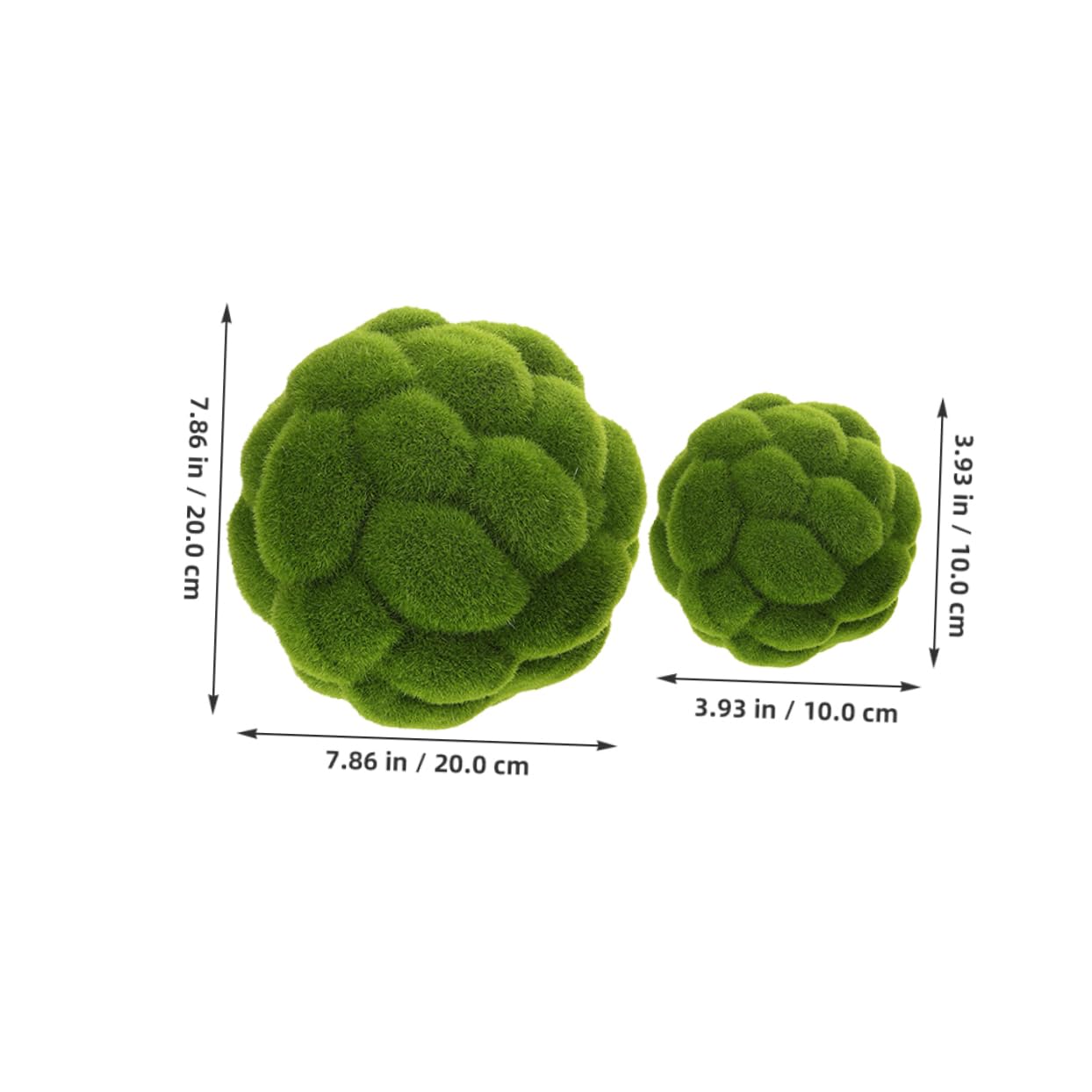Toddmomy 2Pcs Realistic Faux Balls Decorative Plant Topiary for Window Displays Ceiling Decor Party Landscape Arrangements Artificial Craft Balls