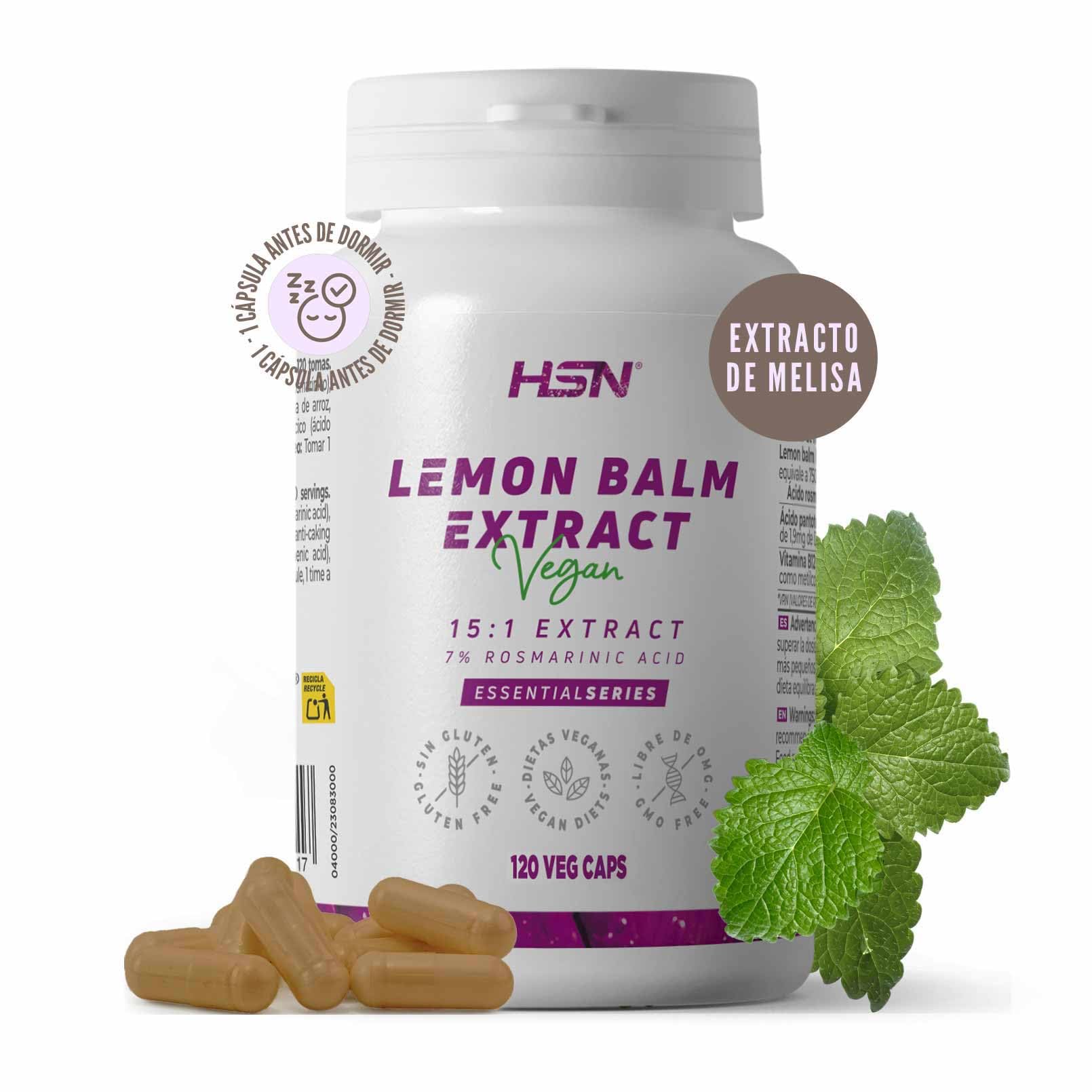 HSN Melisa - Melissa officinalis - 7500mg (7% Ácido Rosmarínico) | 120 Cápsulas 