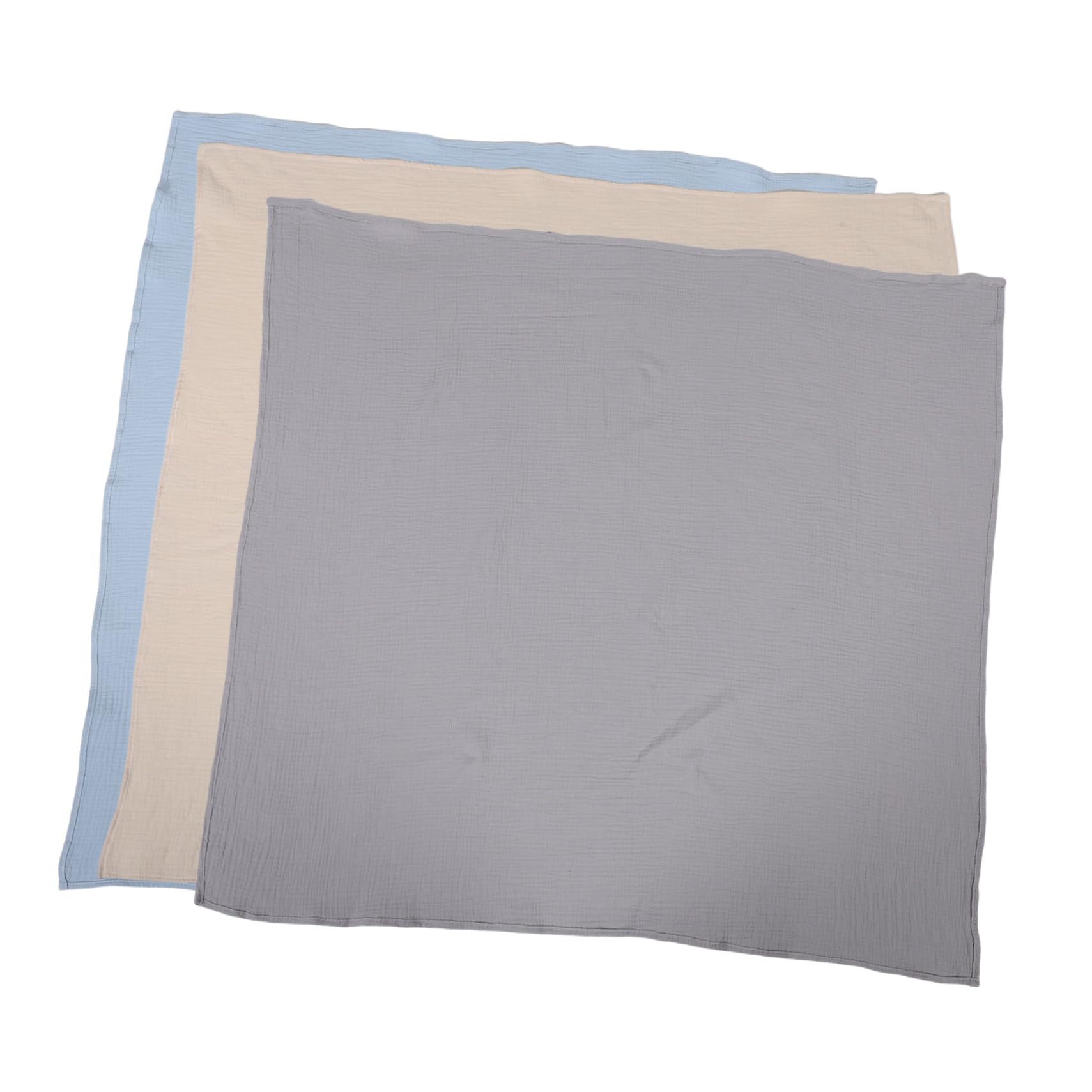 Hohopeti 3 Piezas Manta Muselina para Recién Nacido y Transpirable Envoltura para Niña Unisex Cobija para Dormir y Baño Protección Piel Sensible