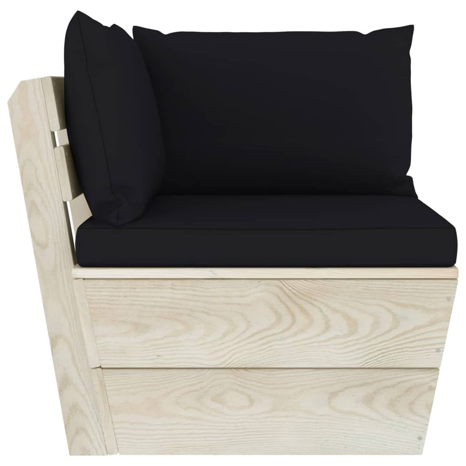 Sofá de palets de jardín 2 plazas con Cojines Madera de Abeto palets terraza Exterior Sofa terraza Exterior Muebles de jardín de Palet Sofa de Jardin - 3063391