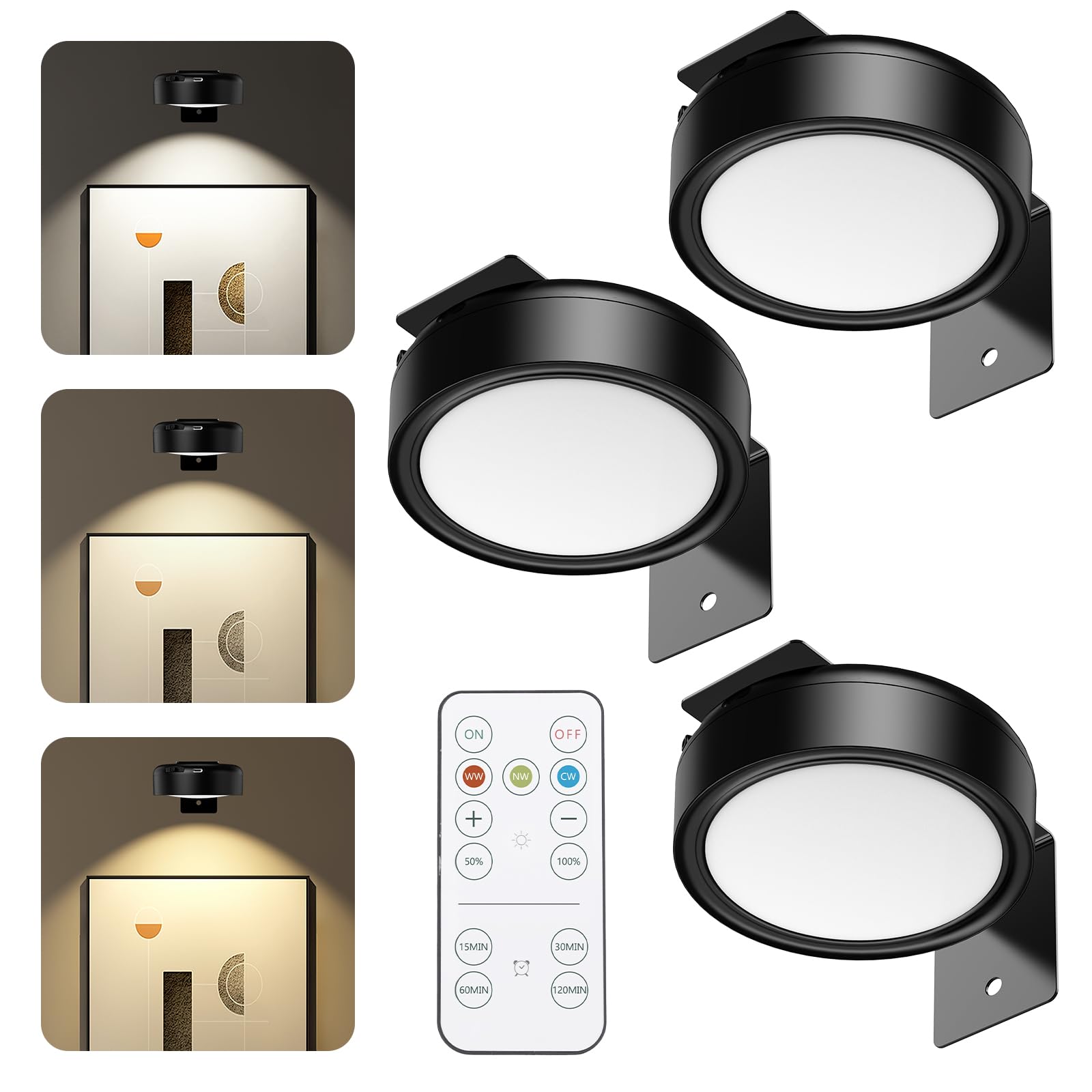 EZVALO Wireless LED Picture Lighting with Remote Control