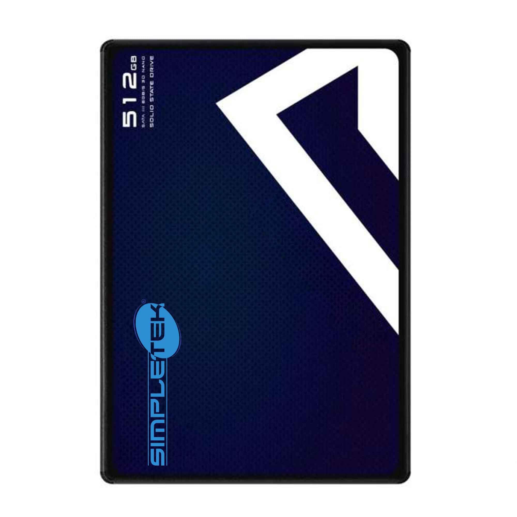 SIMPLETEK - SSD Interno 2,5" da 512GB - SATA III 6 Gbps - 3D NAND | Disco a Stato Solido ideale per Notebook PC Desktop (Ricondizionato)