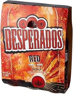 Desperados Red Tequila flavoured Beer with Guarana 3x400ml 6% ABV (Guarana)