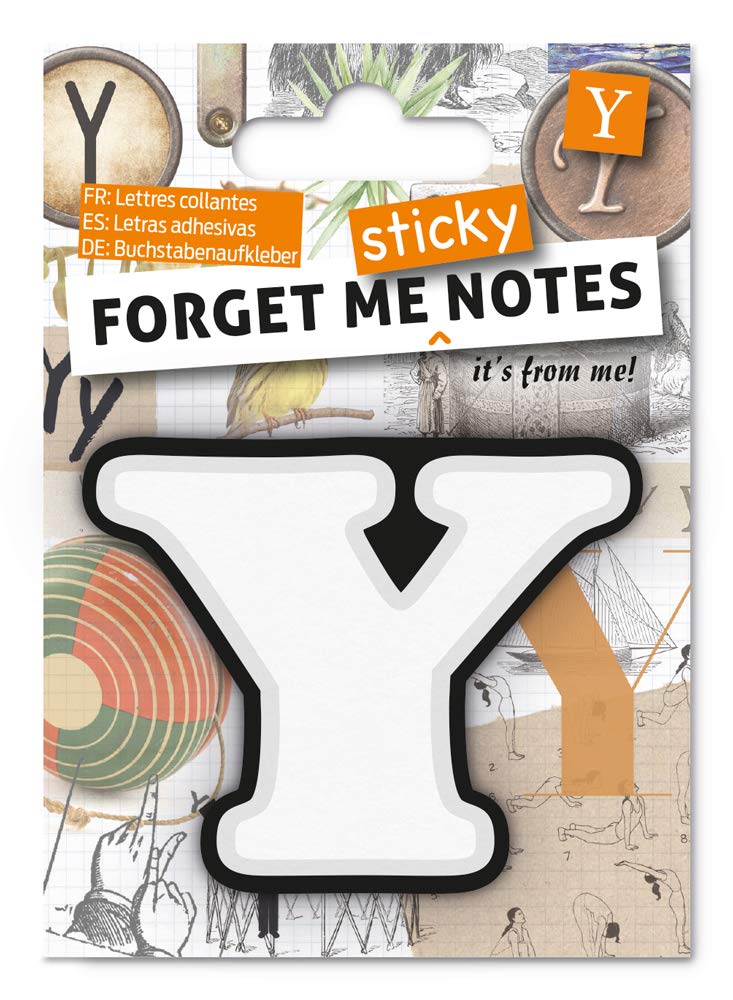 IF Forget Me Sticky Notes - Letter Y