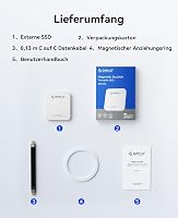 SSD extern magnetic ORICO 512GB, 2000 MB/s, USB-C, portabil, pentru înregistrare 4K ProRes HDR, compatibil cu iPhone 15 și 16, telefoane cu port Type-C și calculatoare 8