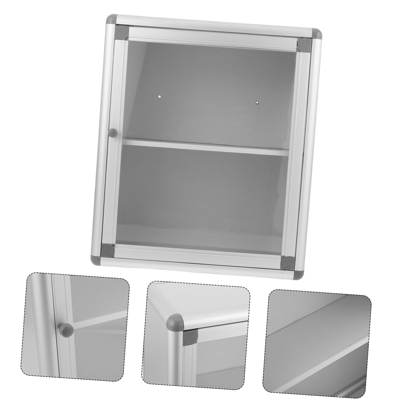 Cabilock Botiquín Montado Pared para Almacenamiento de Medicamentos con Ventana Transparente, Diseño Ahorro de Espacio y Fácil Instalación para Baño y Oficinas