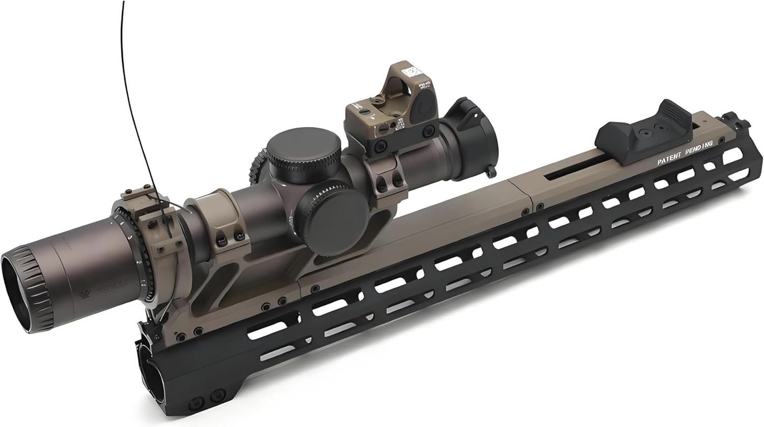 Adjustable Optic Zooming System Scope Switch Mount Base，1.93" Optical Centerline Height Base Mount，for 30/34mm Tube Diameter Dual Ring Scope Switch Mounting，Fits For Standard 20mm Pic Rail Mounting