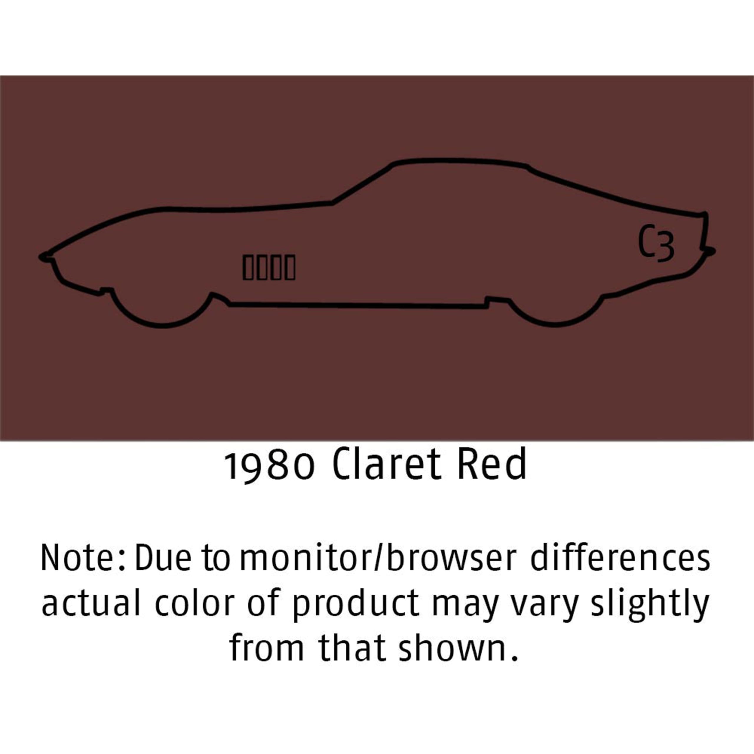 Mid America Motorworks 1980 Corvette C3 Claret Color Coat Interior Refinish 12oz Aerosol