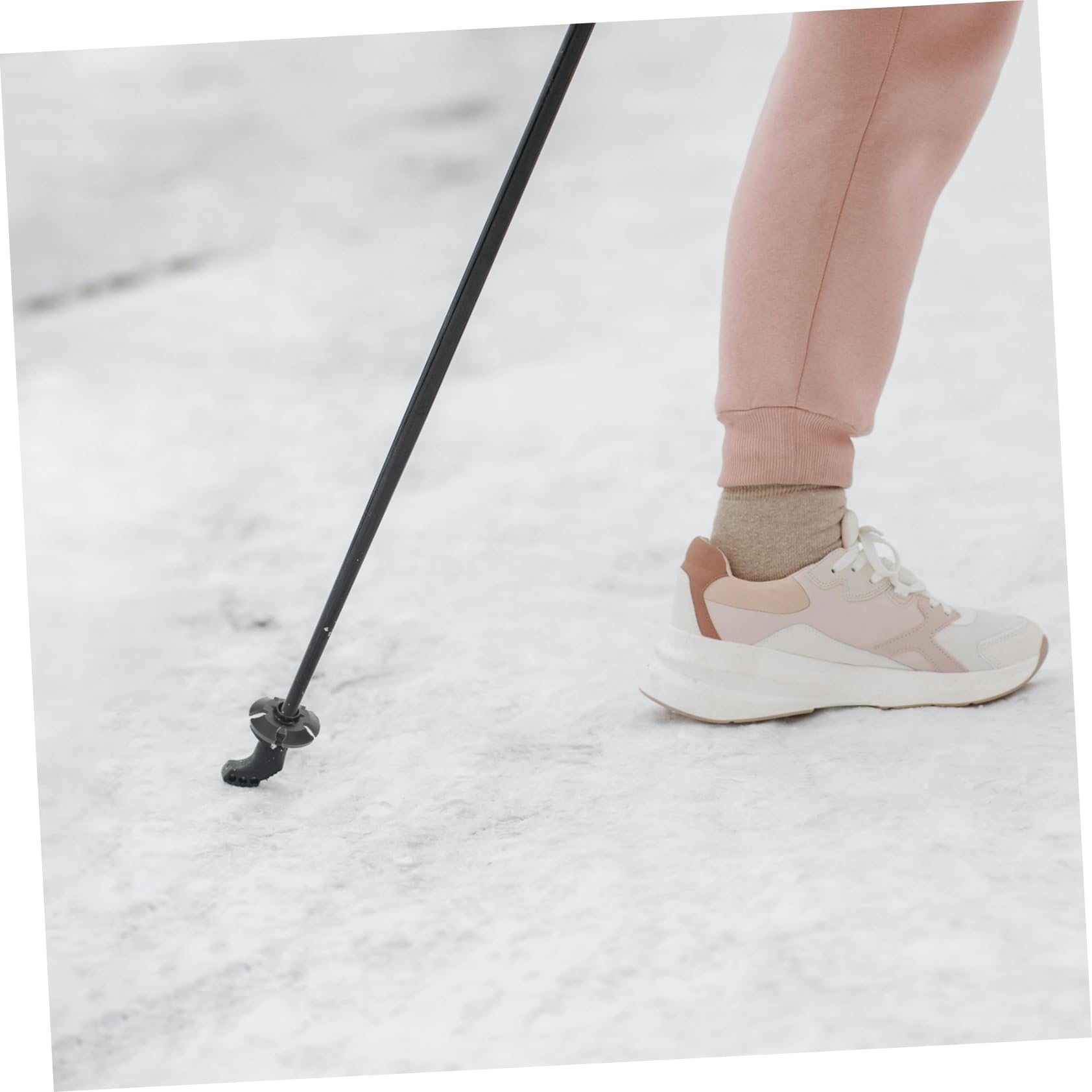 Homoyoyo 4pcs Trekking Pole Mud Baskets for Outdoor Trekking Walking Sticks Hiking Accessories Aluminum Alloy Mud Basket Tips