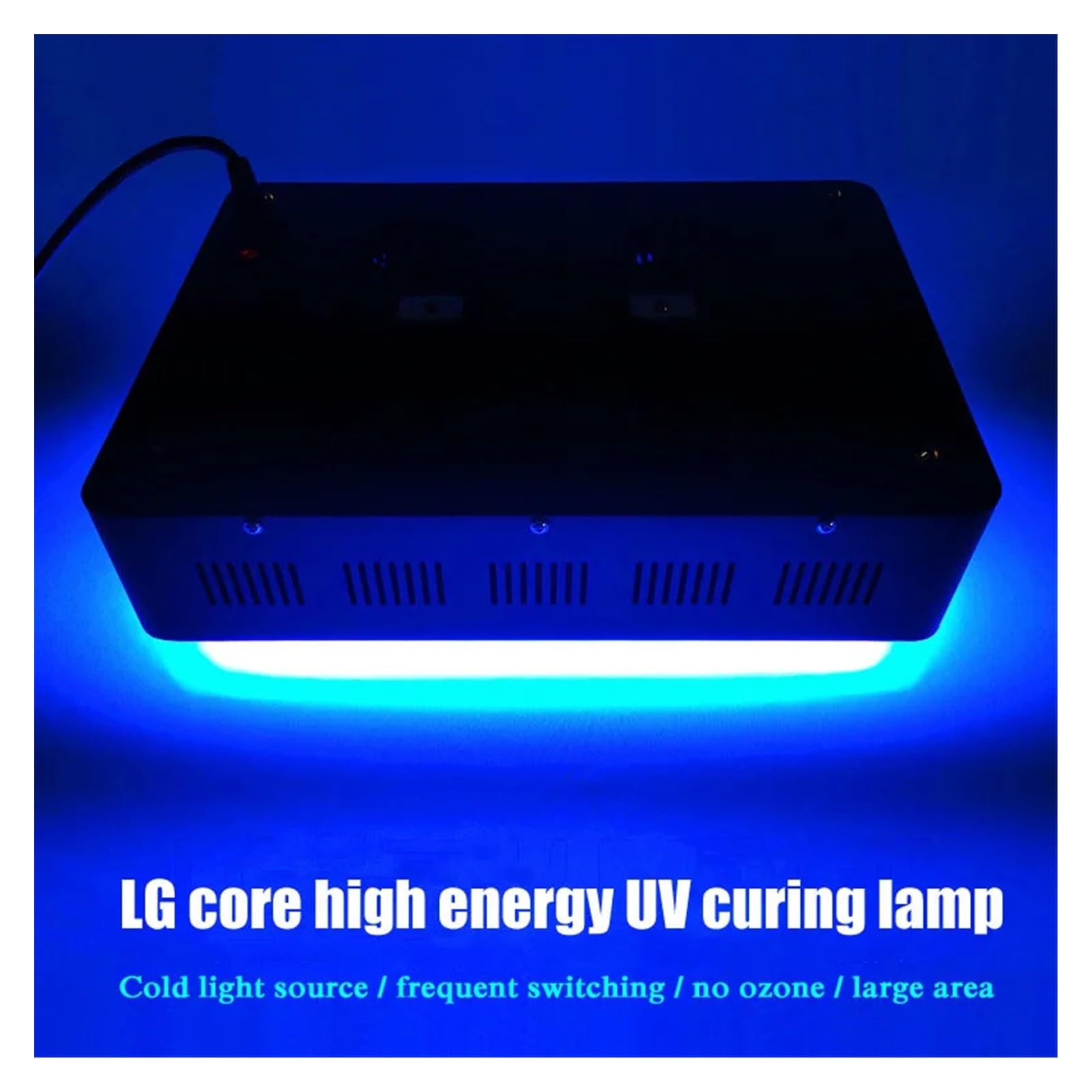 lampa UV, Lampa naświetlająca o dużej powierzchni utwardzająca UV bezcieniowa Odbłyśnik Światło Klej bezcieniowy