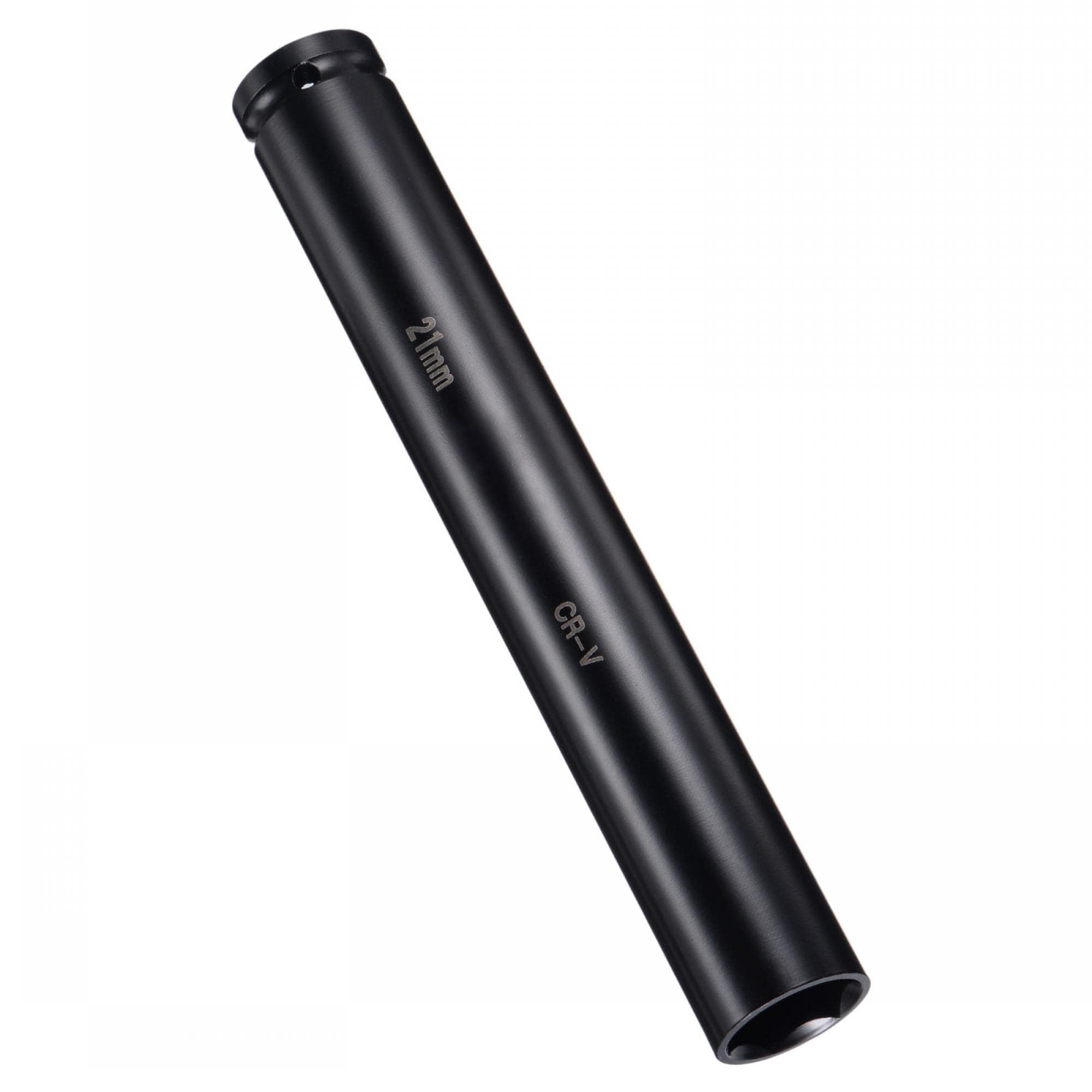 MACHSWON 1/2 Inch Drive - 21mm Deep Impact Socket with 6 Point Design, Heat-Treated Cr-V Steel 200mm Length, Metric Sizes
