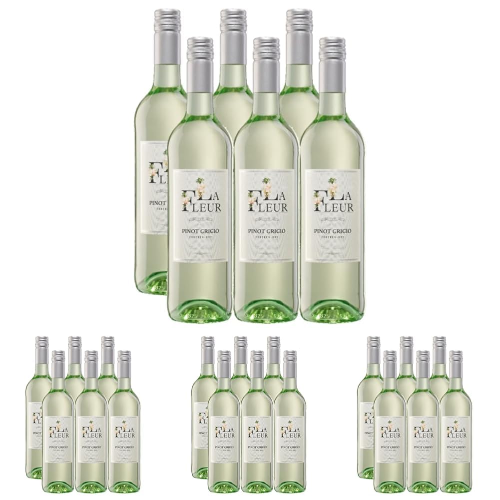 La Fleur Pinot Grigio Weißwein (6 x 0,75l) (Packung mit 4)