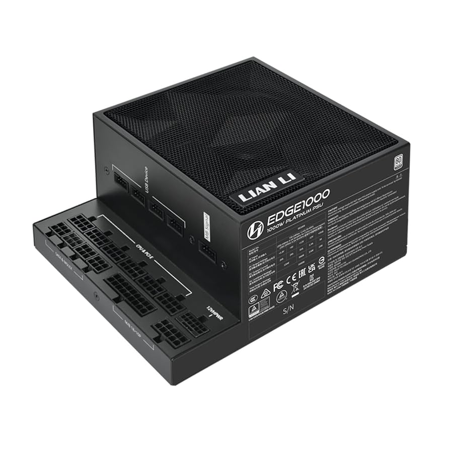 【ATX電源】LL-EDGE PLATINUM 1000W BK Amazon | LIANLI ATX 3.1 PC電源 EDGE 1000 BLACK L-Shape