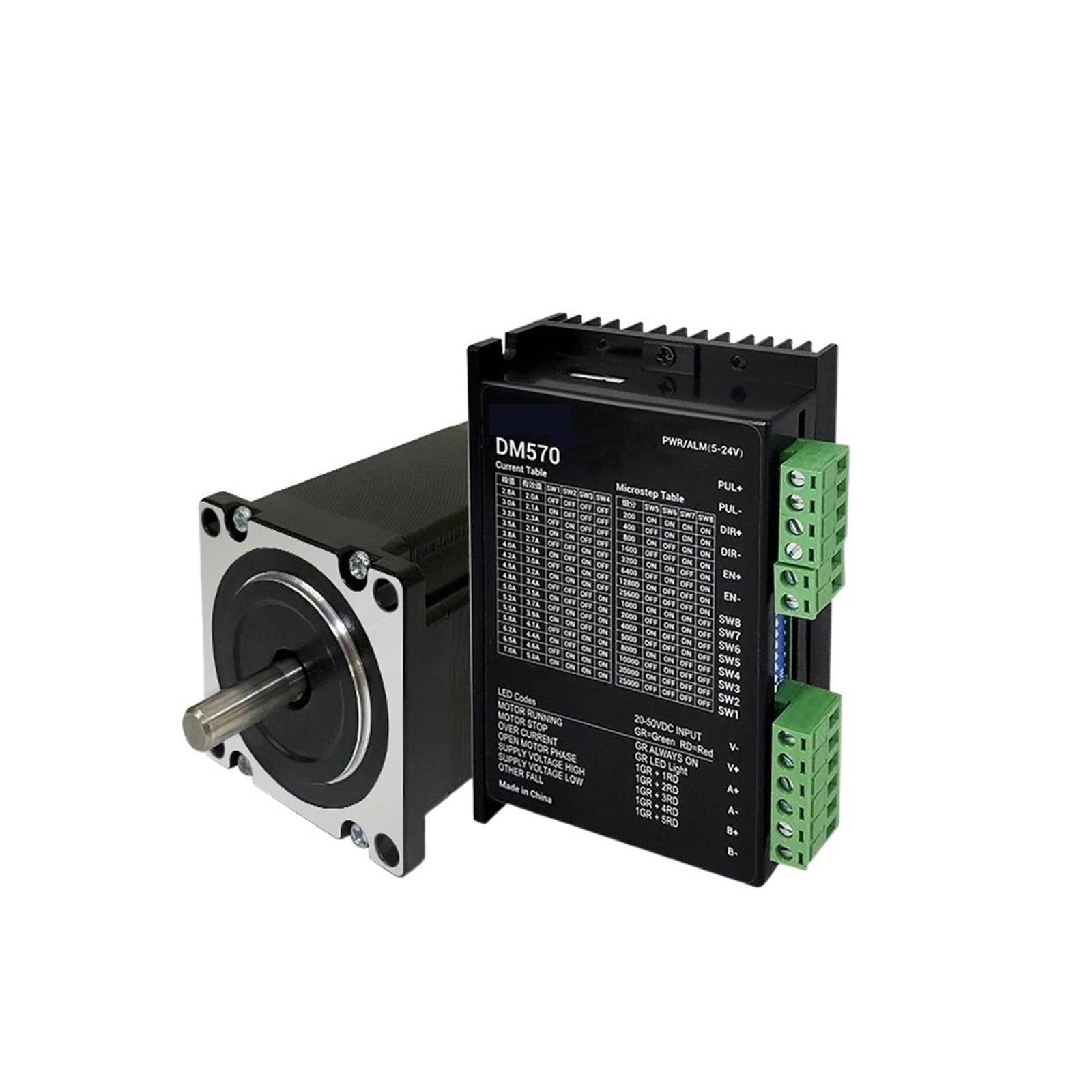 Schrittmotor, 42 57 60 86 Schrittmotor-Treiber-Set Mit Bremse Power-Off-Bremse Selbsthemmender Motor Mit Drehmoment hohes Drehmoment, Stabiler Betrieb(60-88D 60 Torque 2.15NM)