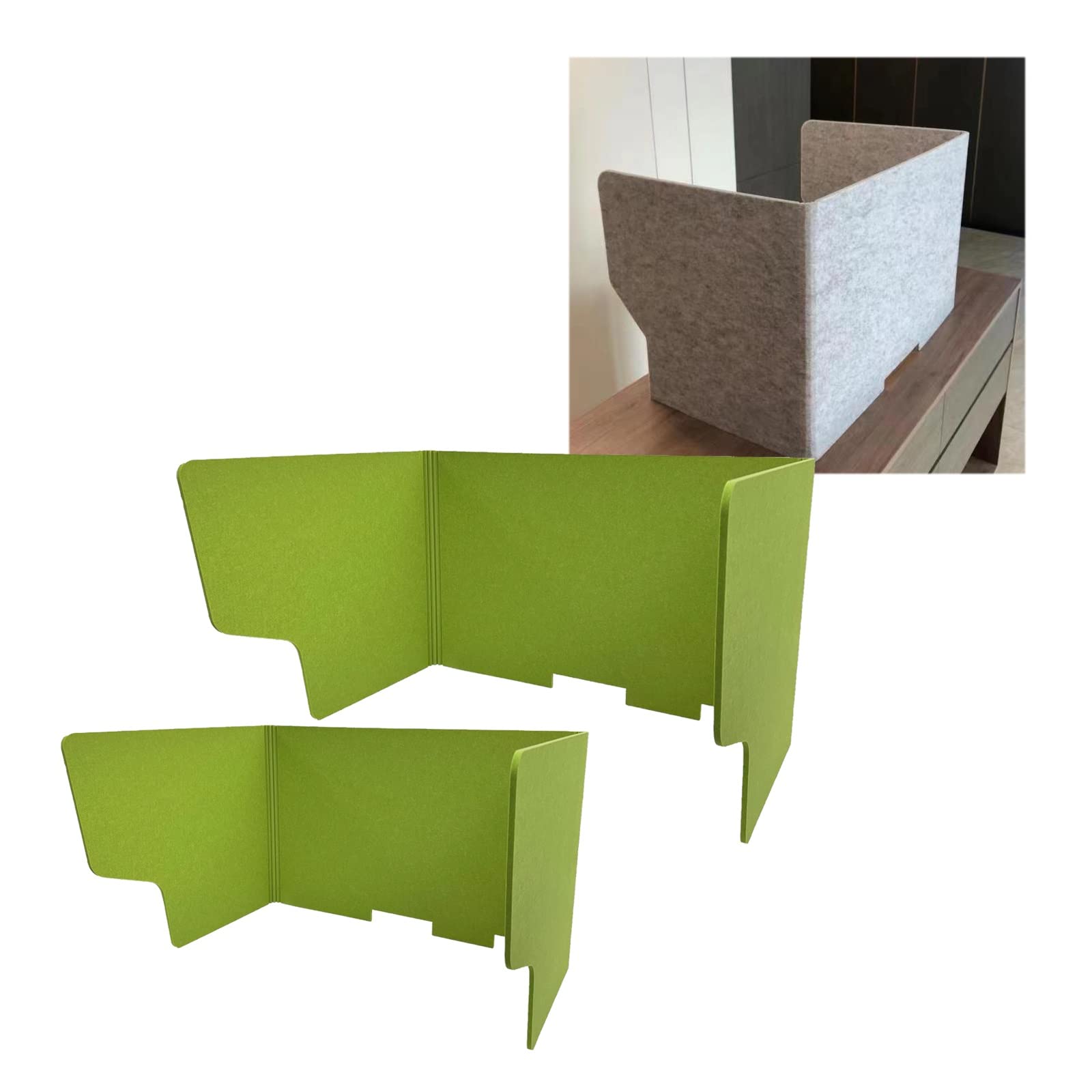 Panneau de séparation acoustique pliable lot de 2 cloisons amovibles de bureau et classe