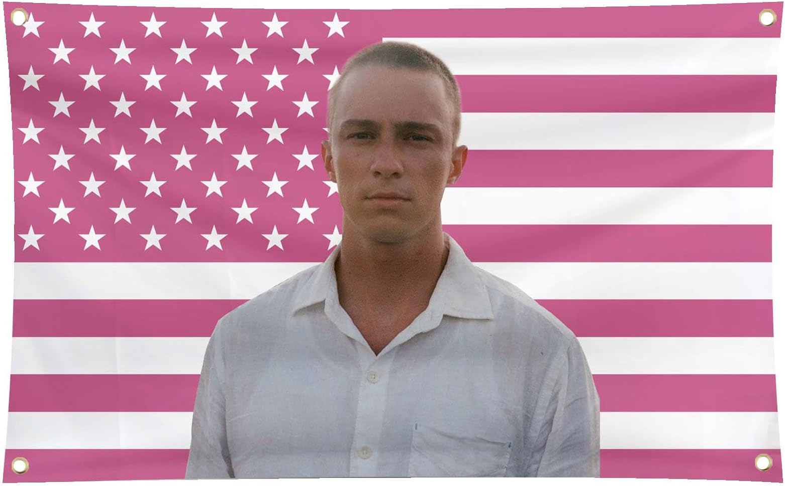Pink Americans Flag Tapestry, 3x5 Ft Flag Background For Bedroom, Funny Celebrity Flags For Indoor Outdoor Decor