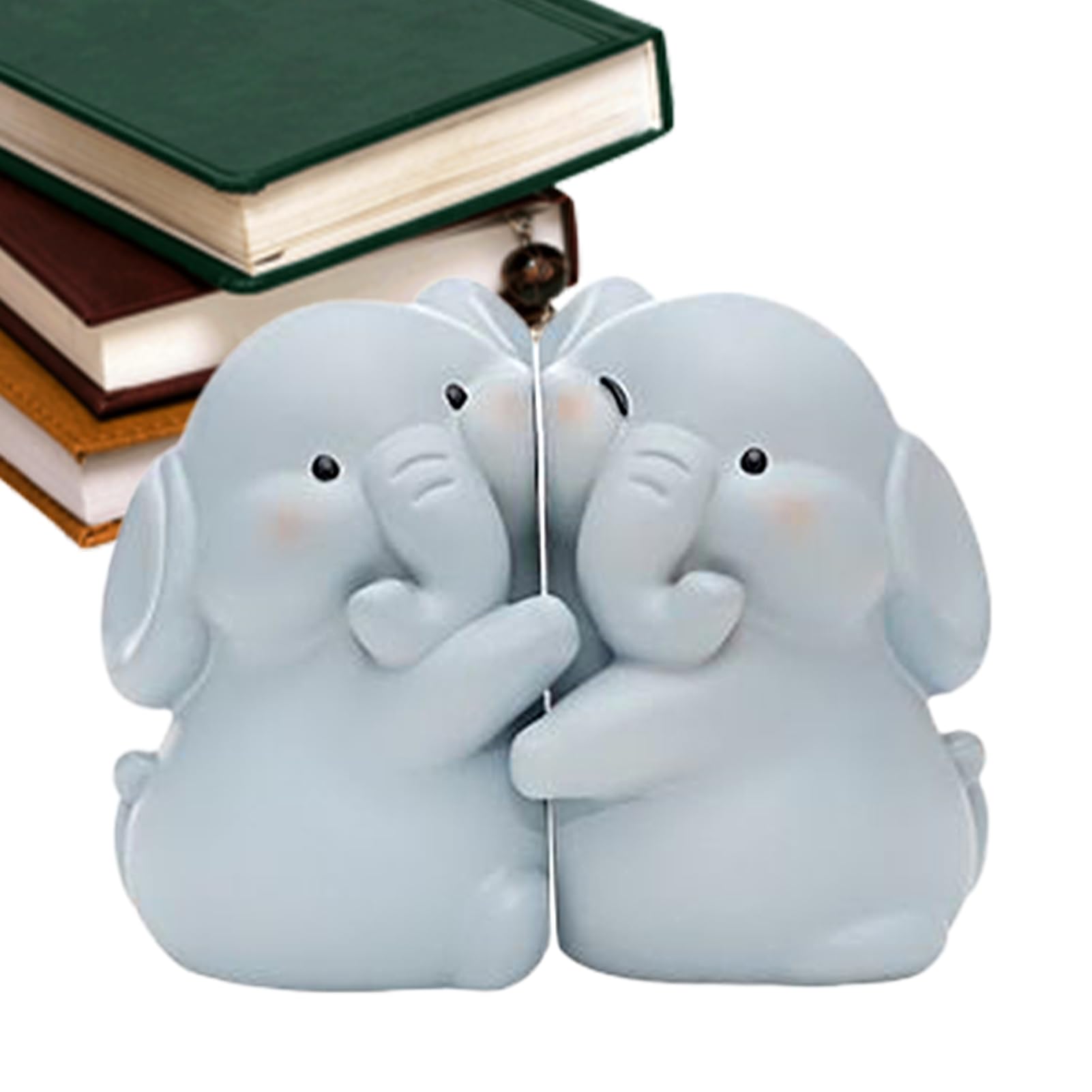 Serre-livres éléphant organiseur de bibliothèque pour maison et bureau