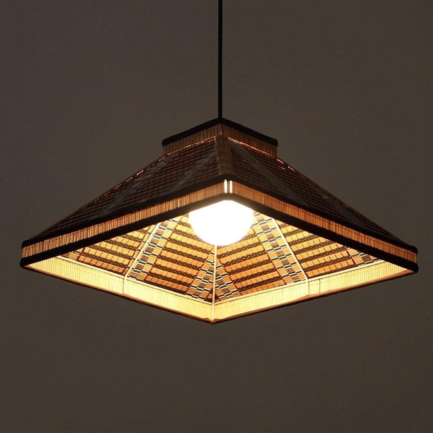 Lustre tissé de style chinois rétro pour éclairage d'exception de chambre - 6