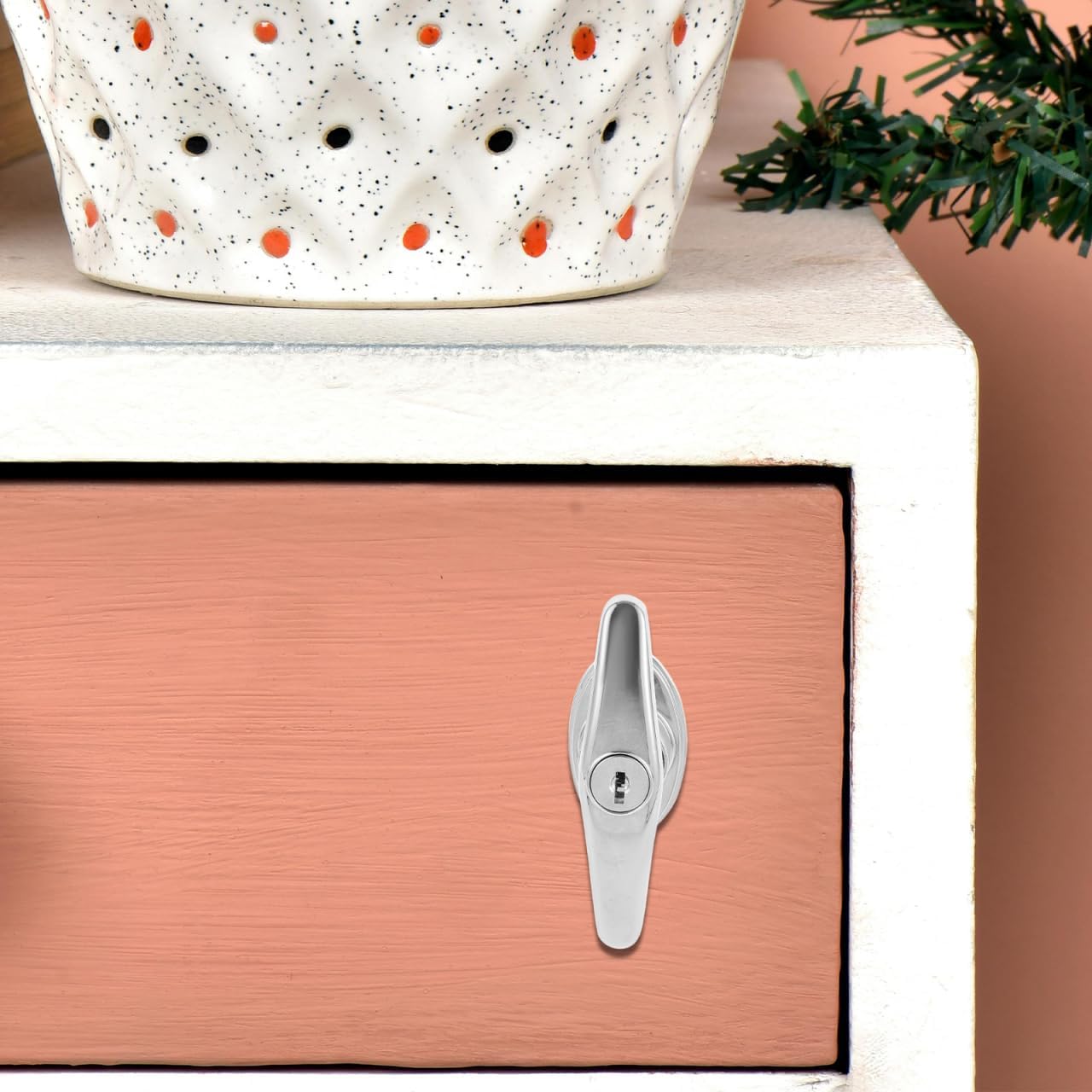 Zinc Alloy Lock with Key T-Type Handle Security Lock for Case and File Cabinet
