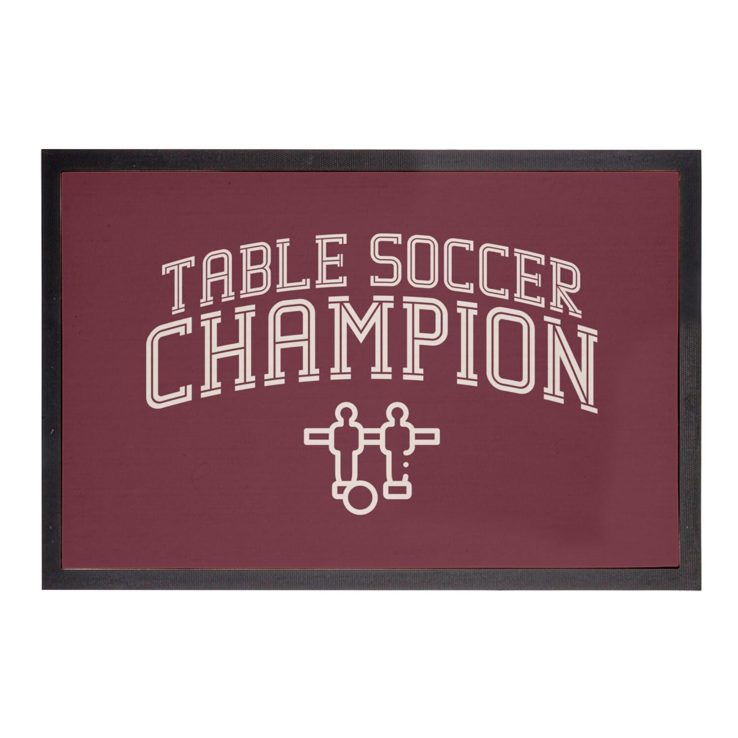 Paillasson rouge Table Soccer Champion anti-saleté pour bar et football
