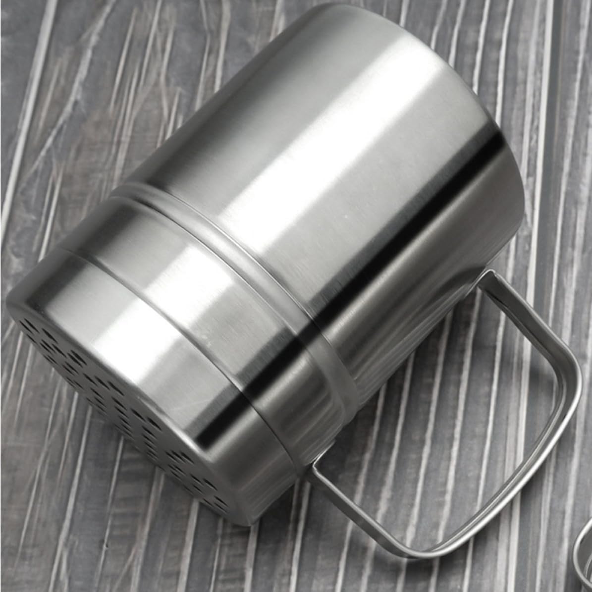 Stainless Steel Pepper Jar with Removable Lid, Multiple Holes