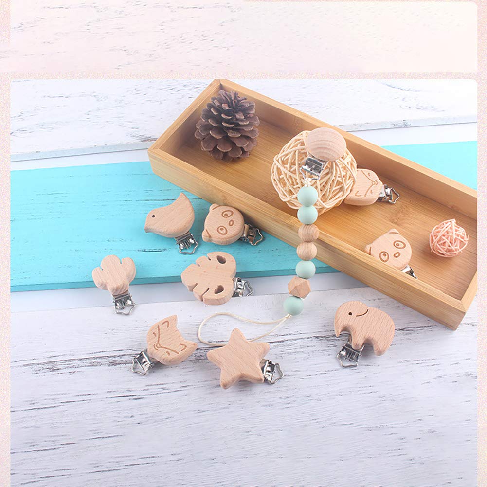 Lot De 10 Pinces à Tétine - Couleur Aléatoire, Attaches Pour Sucette, Neuves