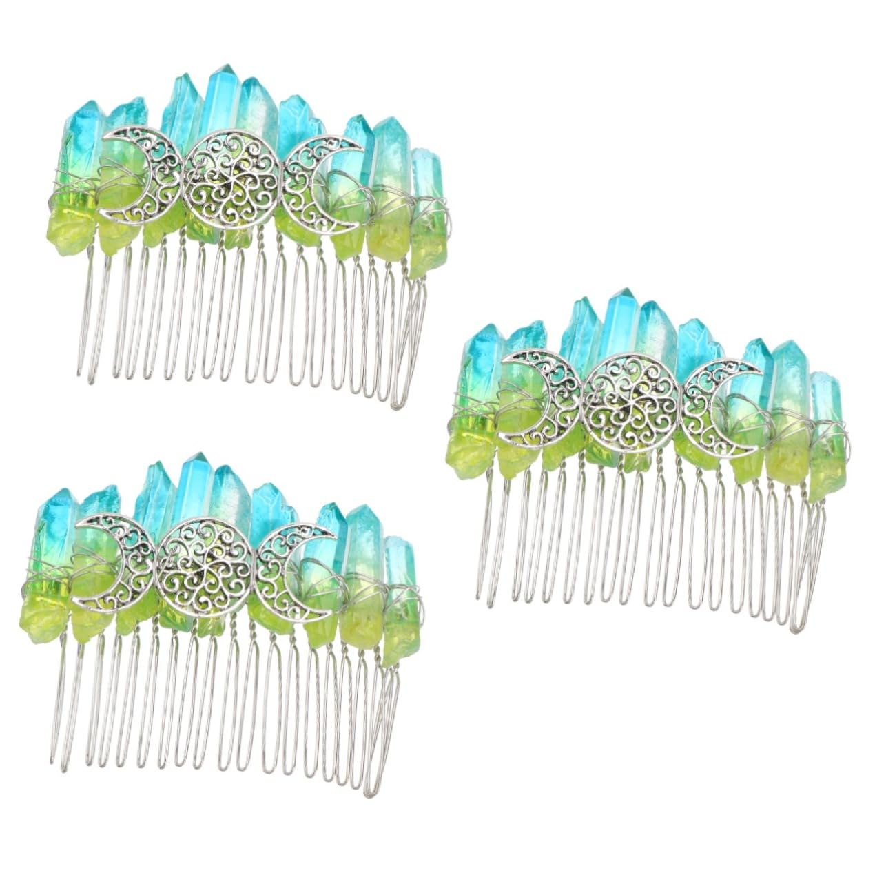 FRCOLOR 3stücke Handgemachter Haarkamm Für Hochzeiten Elegante Haardekoration Mit Zähnen Für Bräute Und Festliche Anlässe Haarschmuck Für Frauen